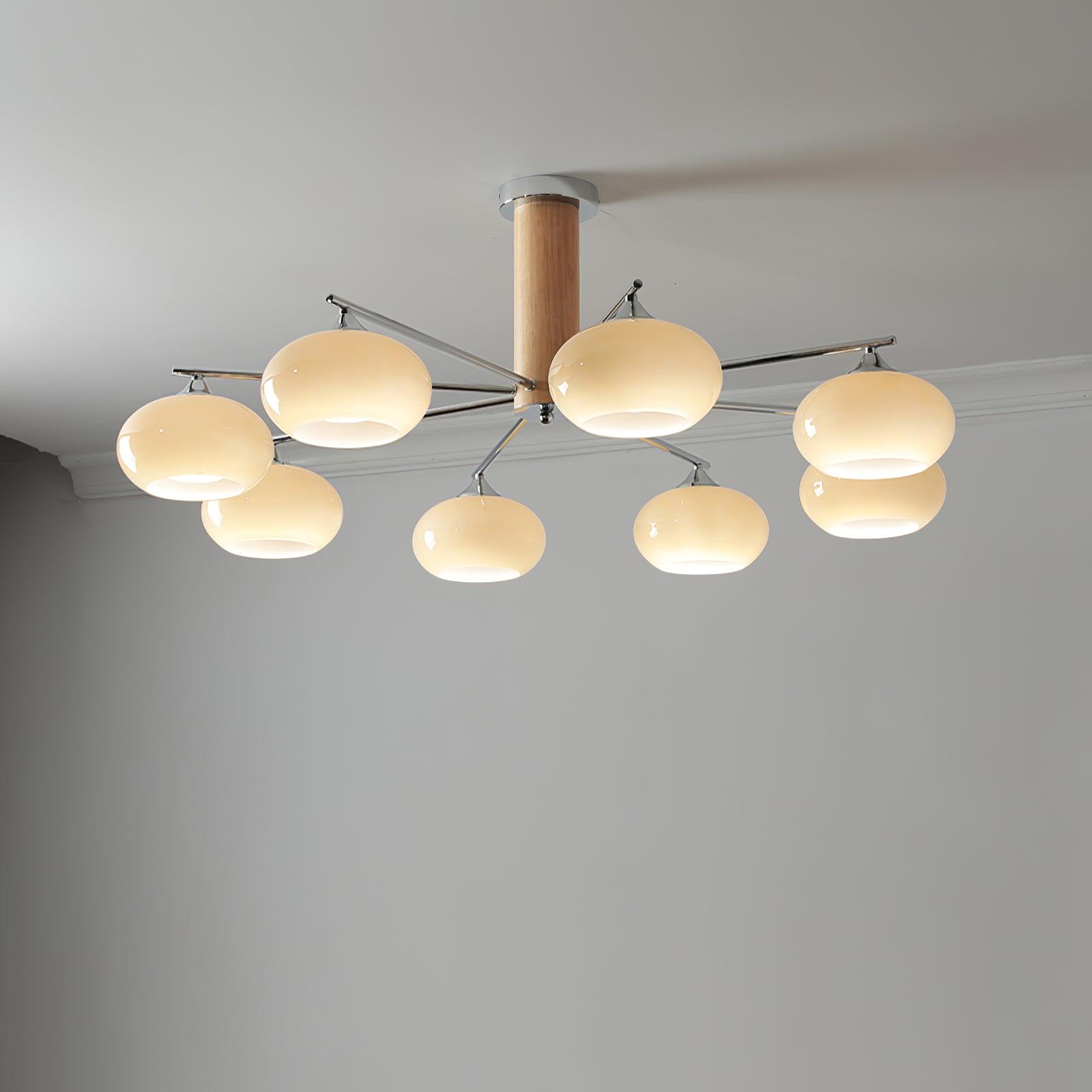Elliptical Persimmon Chandelier - Letslighting