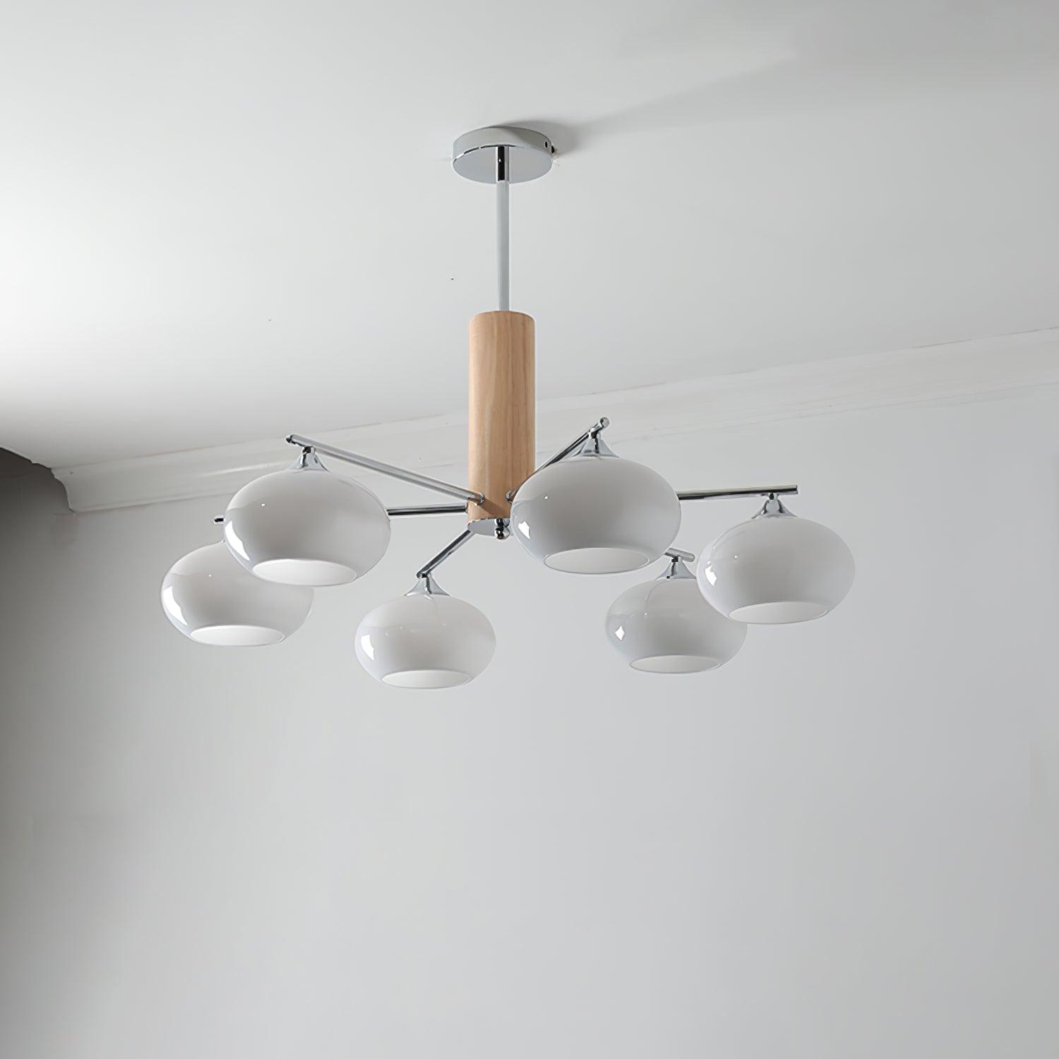 Elliptical Persimmon Chandelier - Letslighting