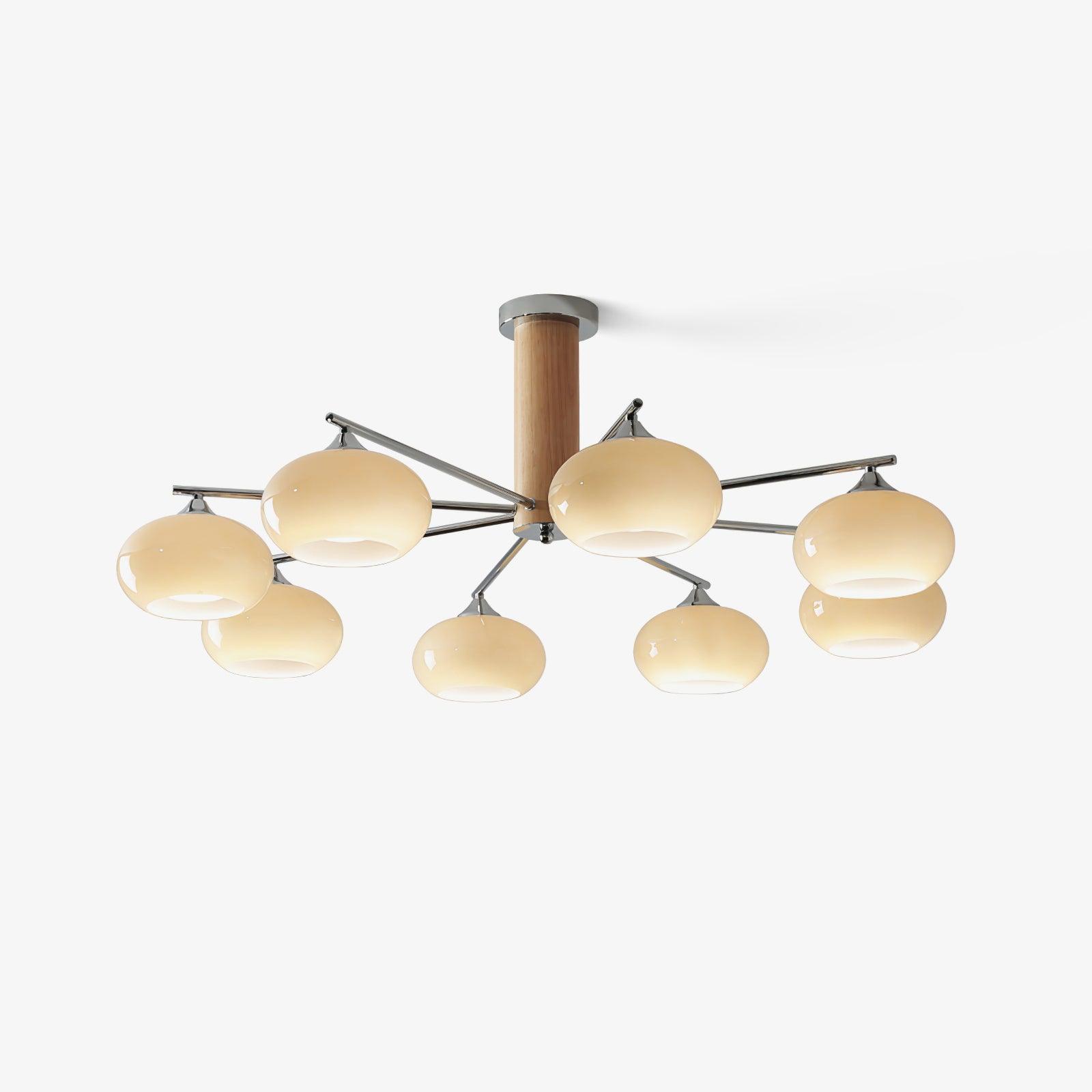 Elliptical Persimmon Chandelier - Letslighting