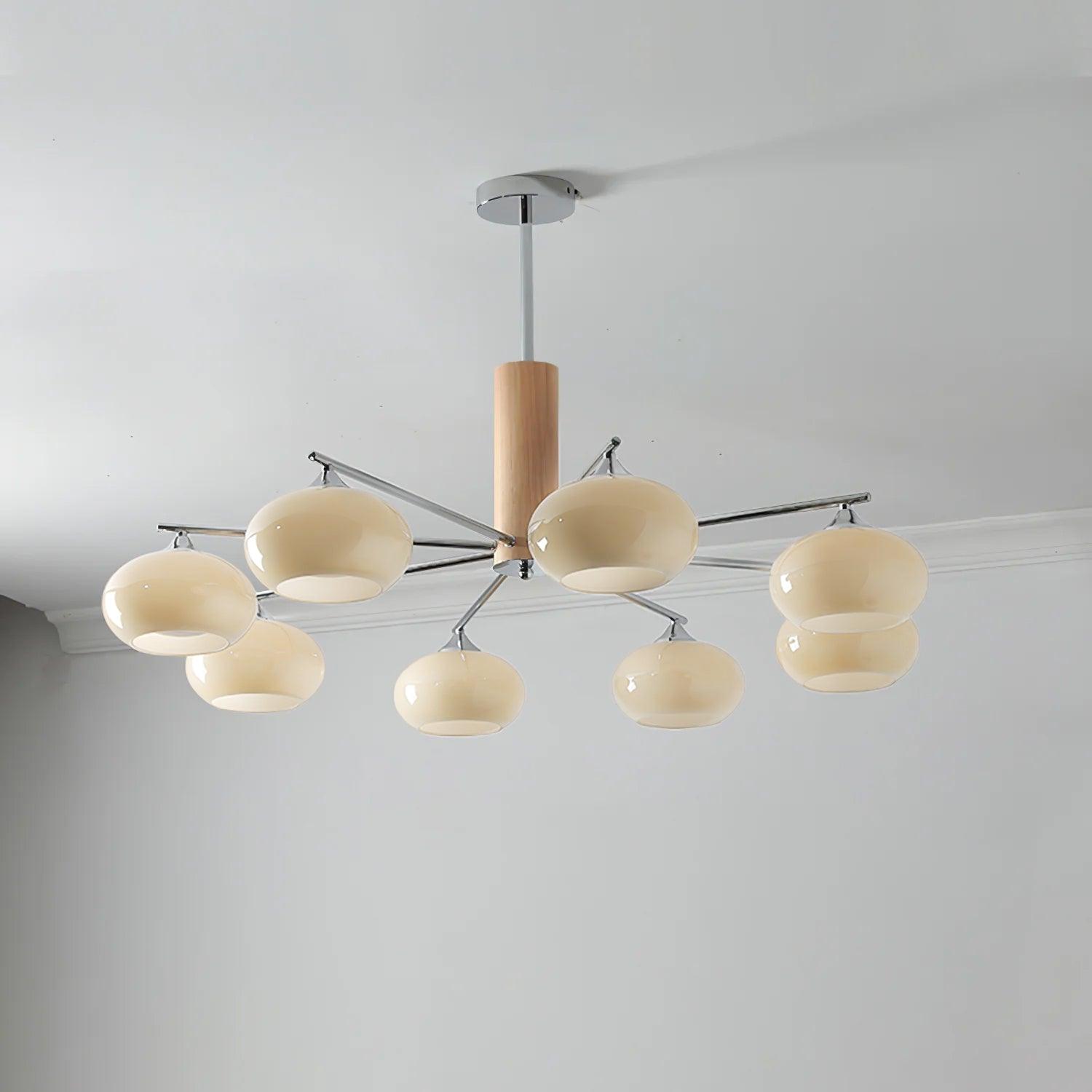 Elliptical Persimmon Chandelier - Letslighting