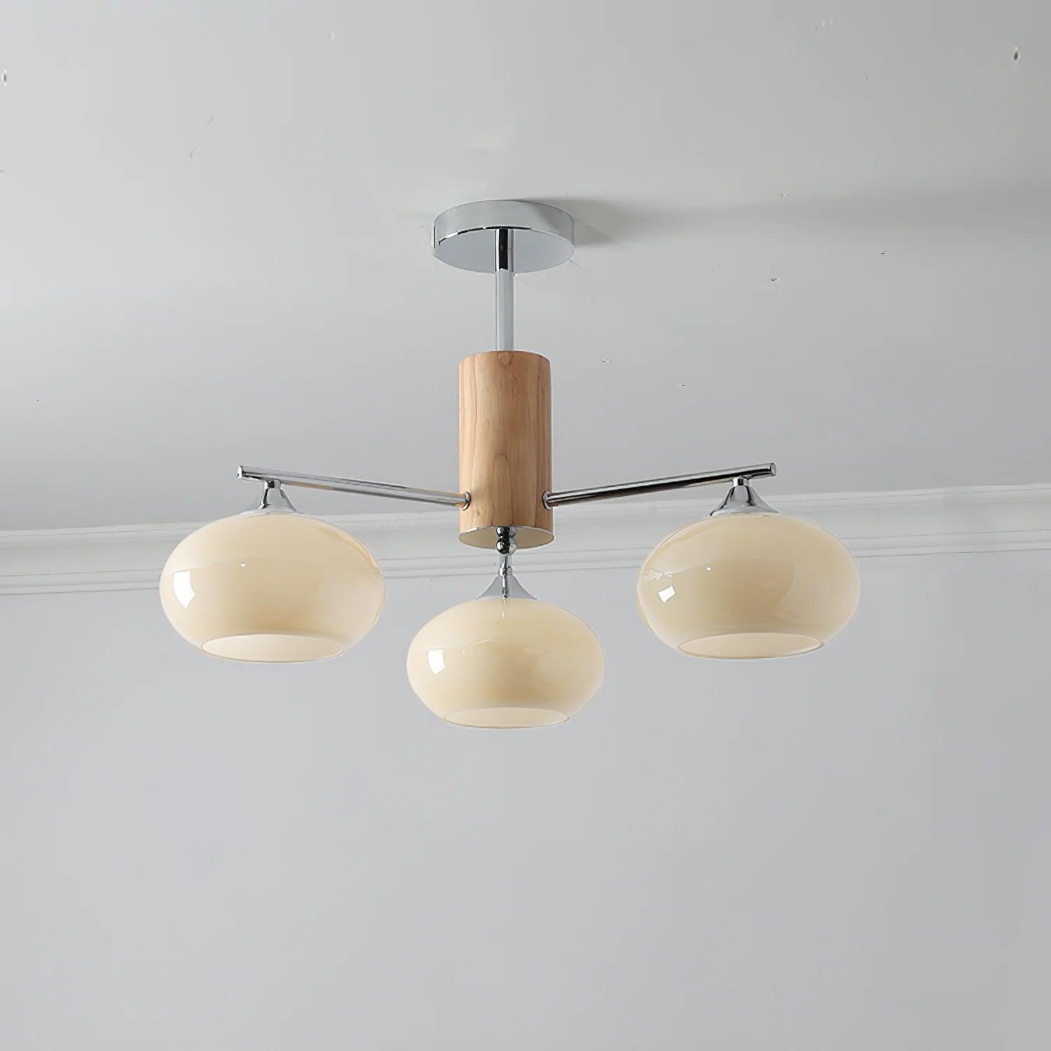 Elliptical Persimmon Chandelier - Letslighting
