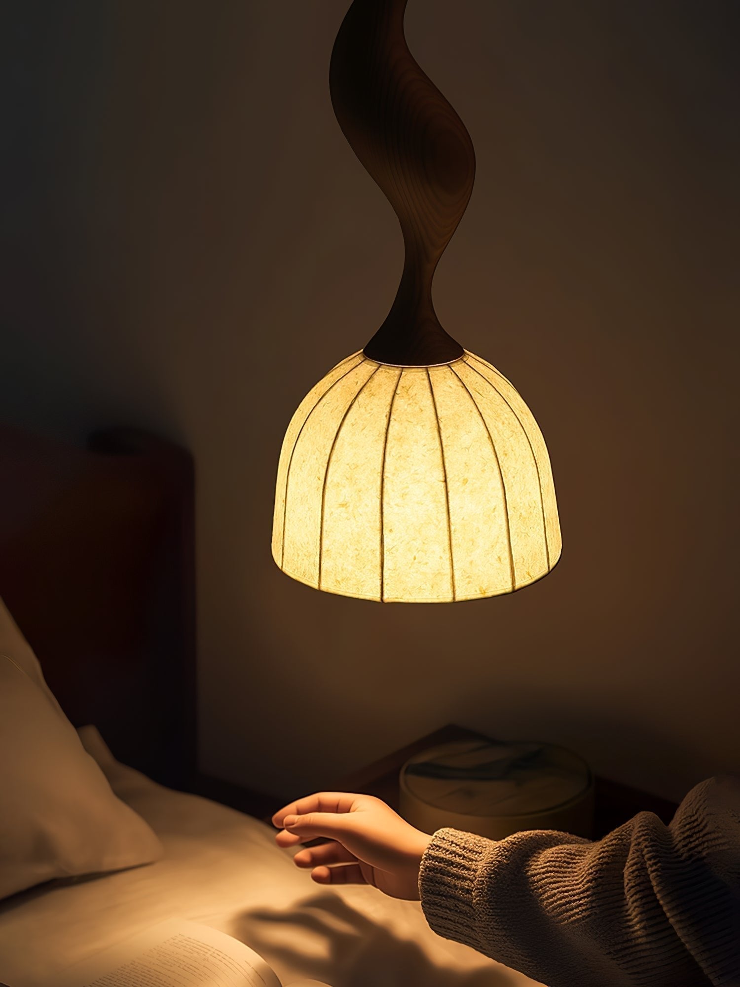 Colire Creativity Twisted Metal Wood Pendant Light - Letslighting