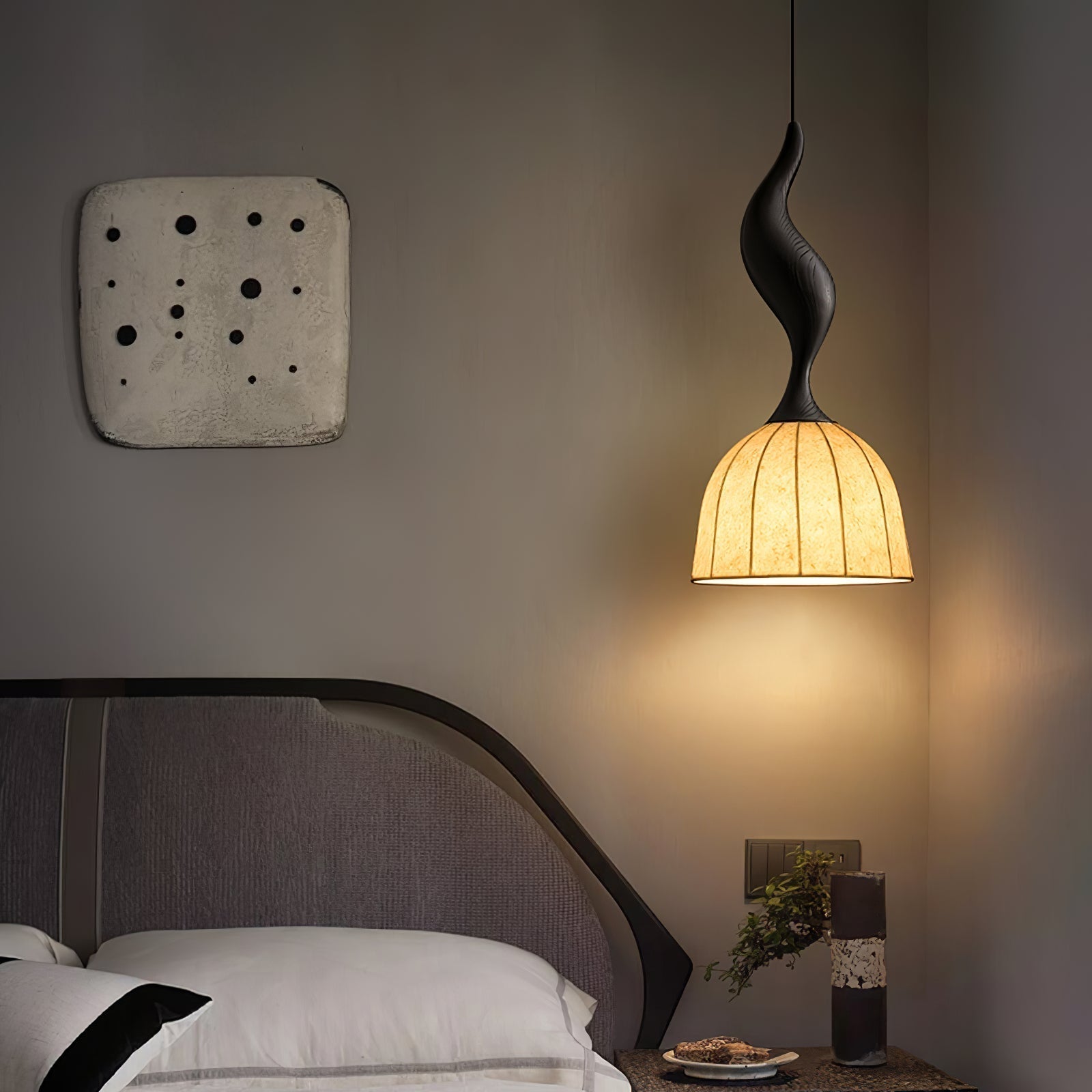 Colire Creativity Twisted Metal Wood Pendant Light - Letslighting