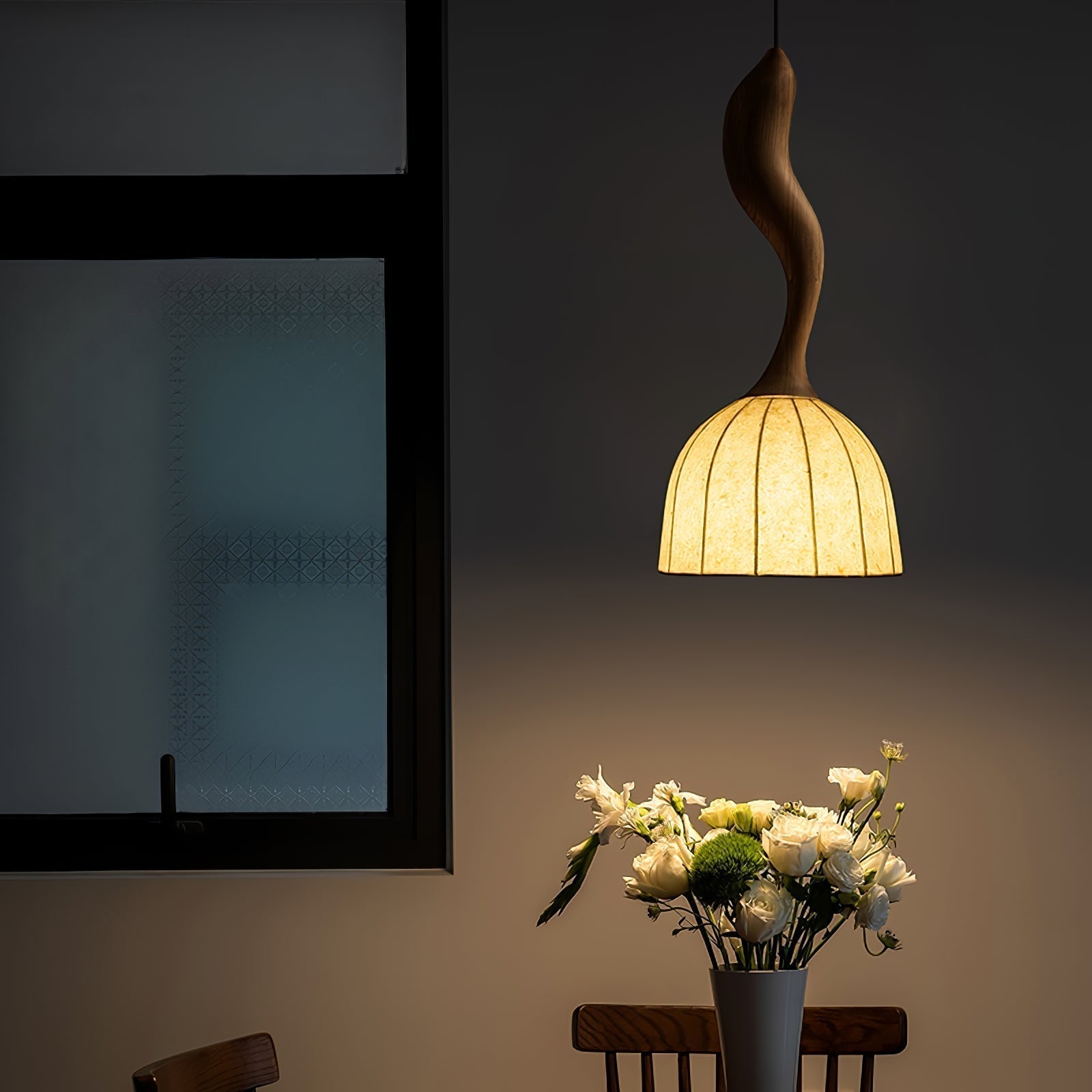 Colire Creativity Twisted Metal Wood Pendant Light - Letslighting