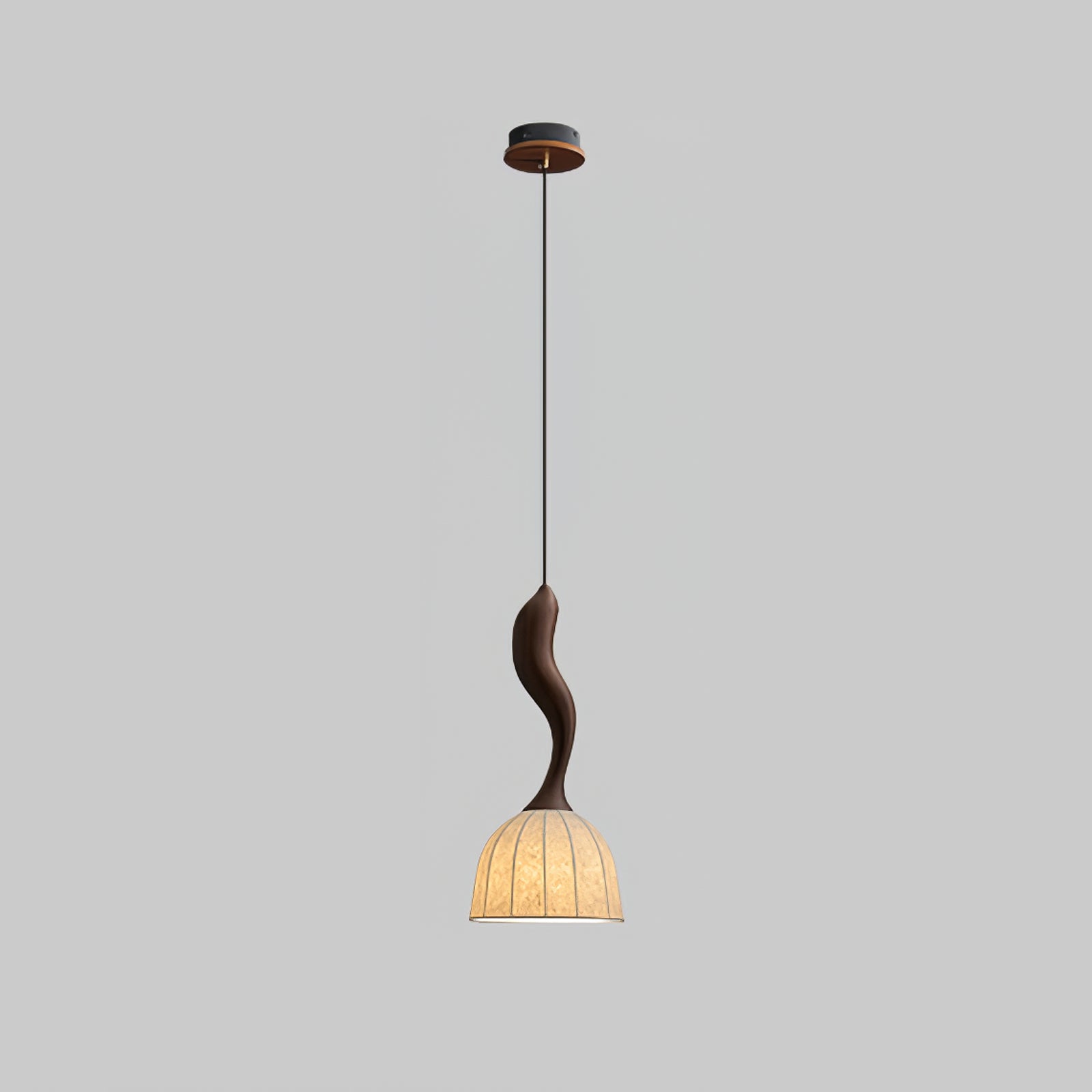 Colire Creativity Twisted Metal Wood Pendant Light - Letslighting