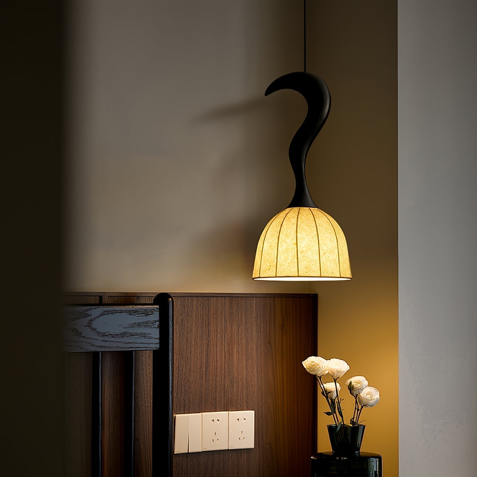 Colire Creativity Twisted Metal Wood Pendant Light - Letslighting