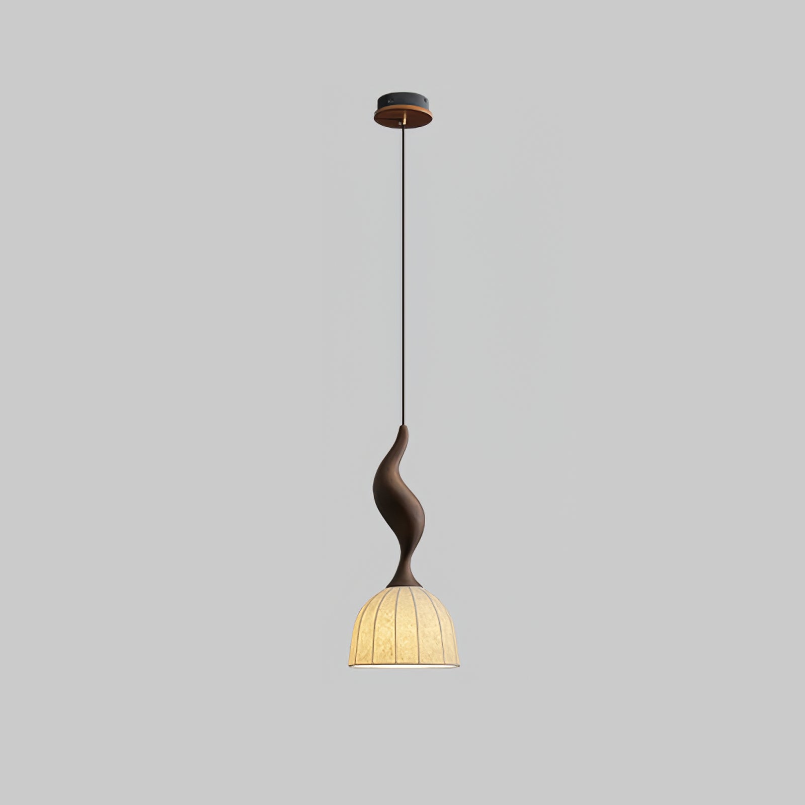 Colire Creativity Twisted Metal Wood Pendant Light - Letslighting
