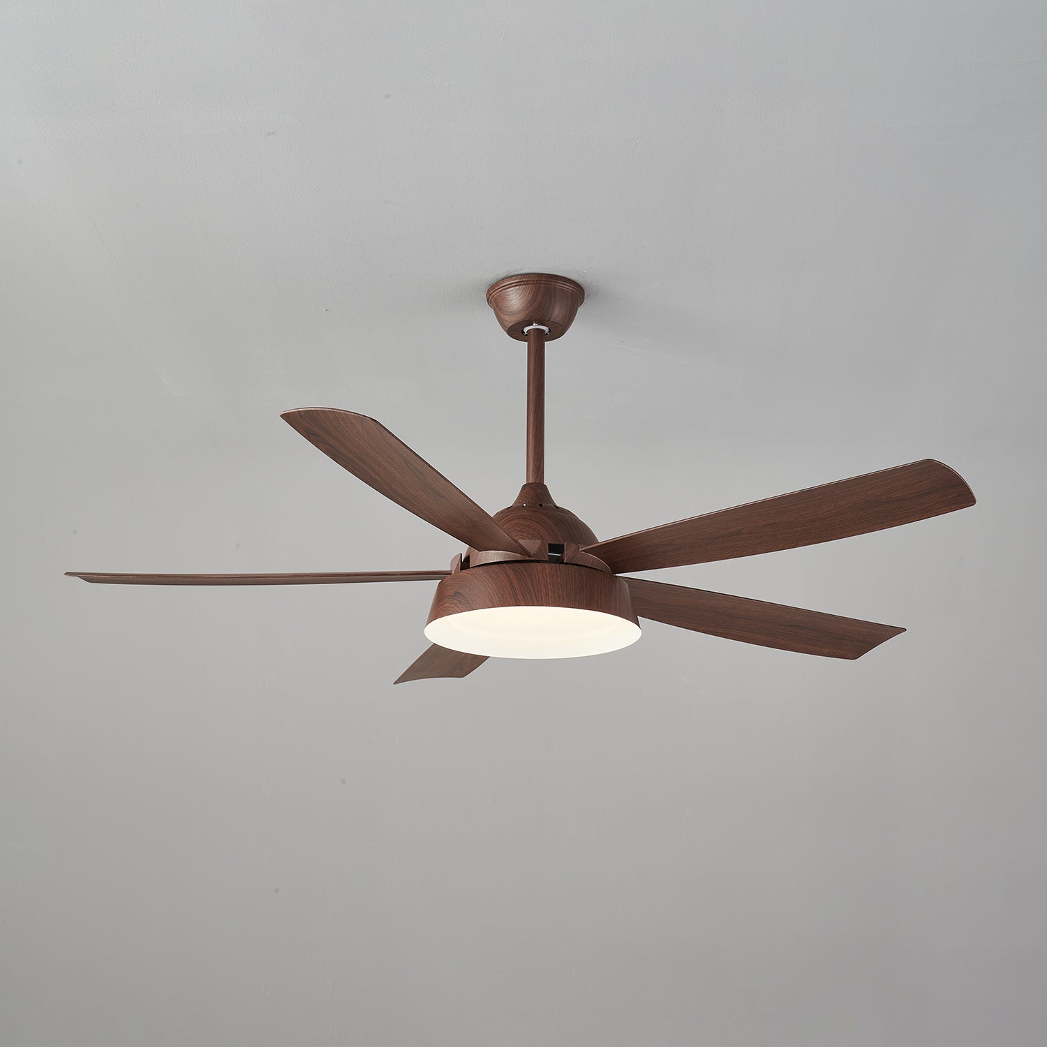 Ventilador de Techo Orvino con Luz de Madera, vista superior