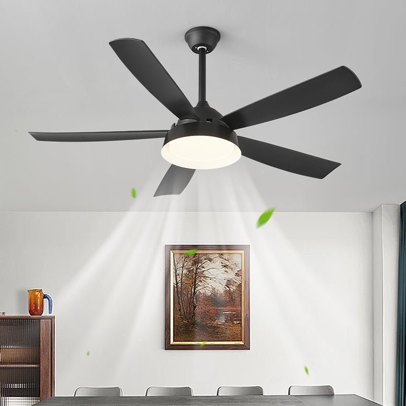 Ventilador de Techo Orvino con Luz de Madera, mando a distancia