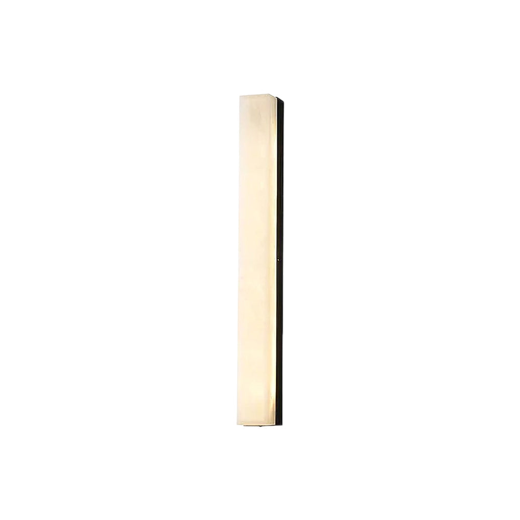 Quill Modern Minimalist Brass Alabaster Wall Lamp - Lamp Copper