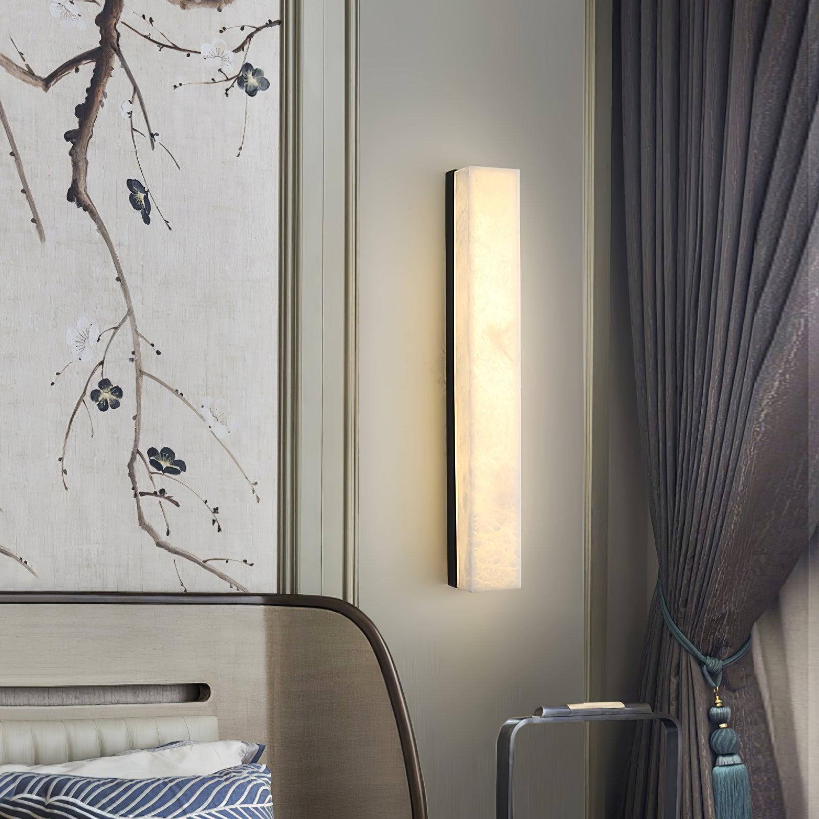 Luste Minimalist Alabaster Wall Lamp Rectangular - Letslighting