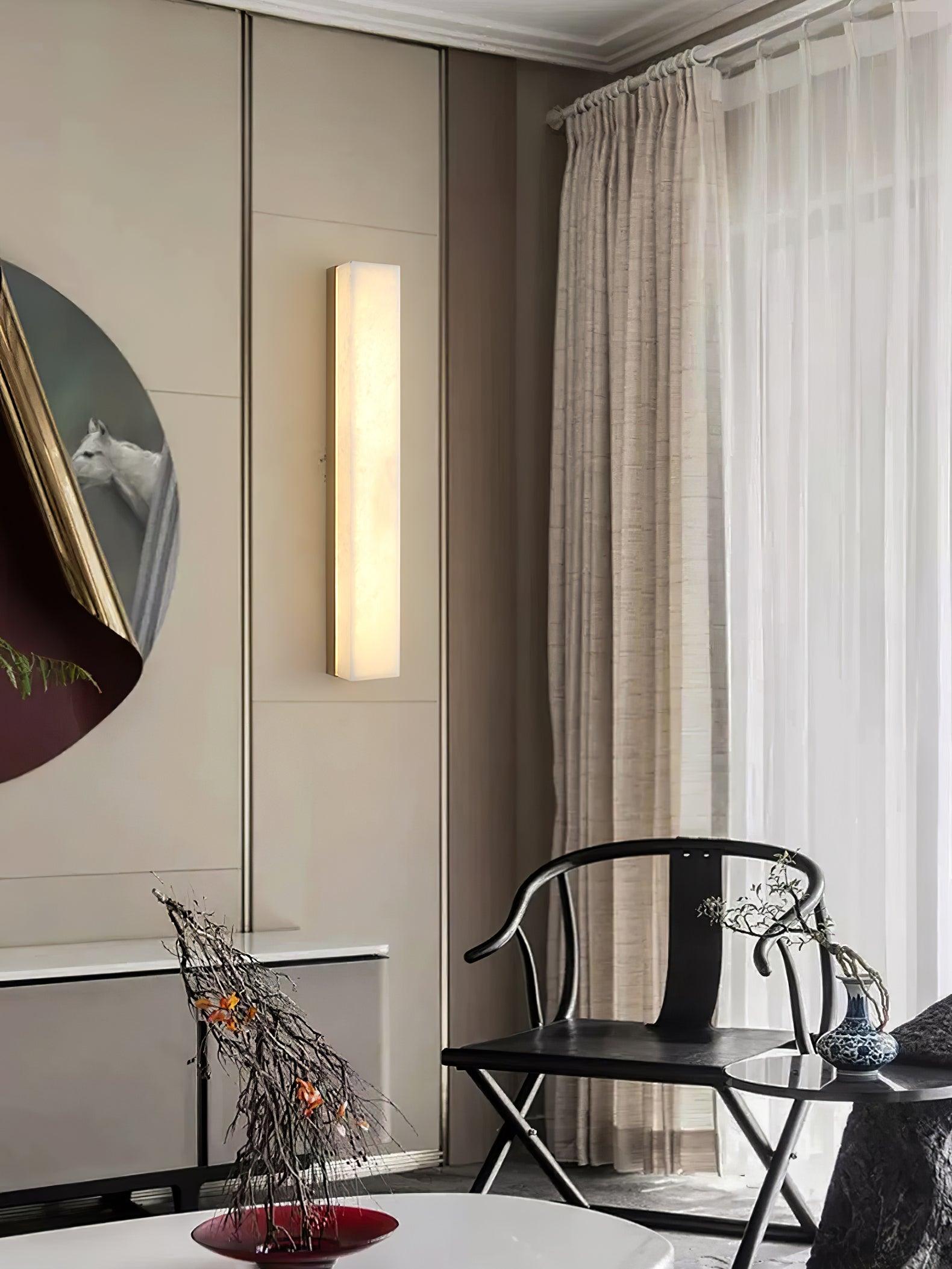 Luste Minimalist Alabaster Wall Lamp Rectangular - Letslighting