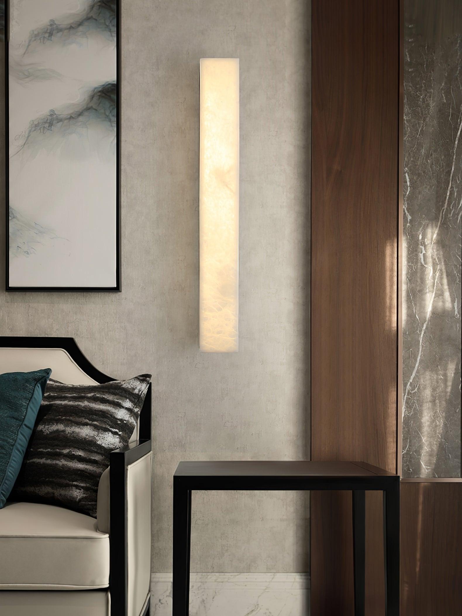 Luste Minimalist Alabaster Wall Lamp Rectangular - Letslighting