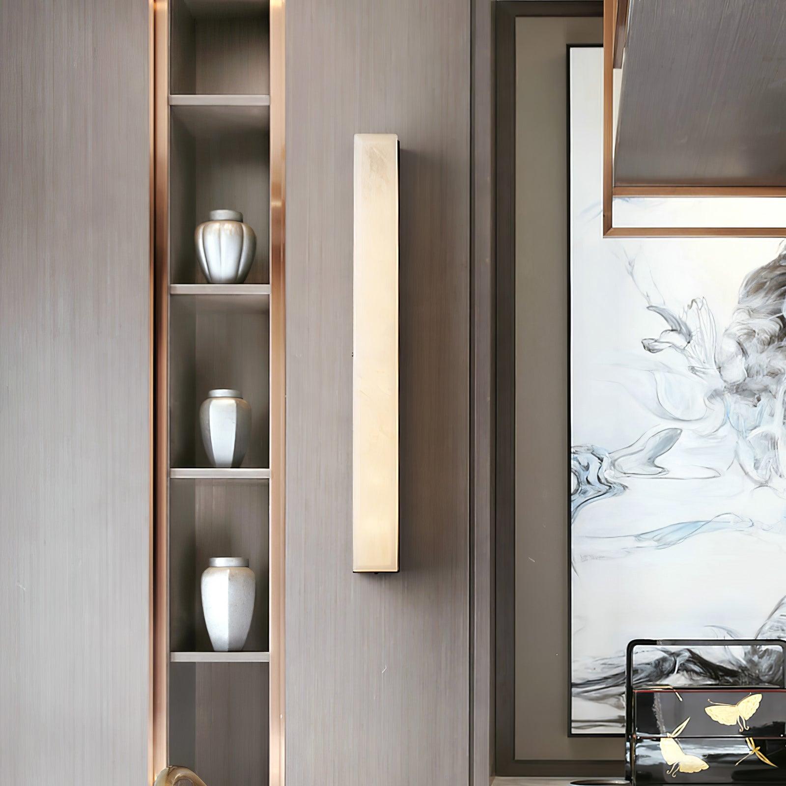 Luste Minimalist Alabaster Wall Lamp Rectangular - Letslighting