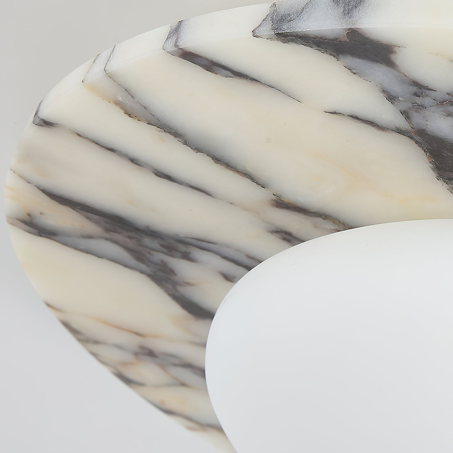 Ceraeion Modern Minimalist Marble Glass Ceiling Lamp - Lamp Copper