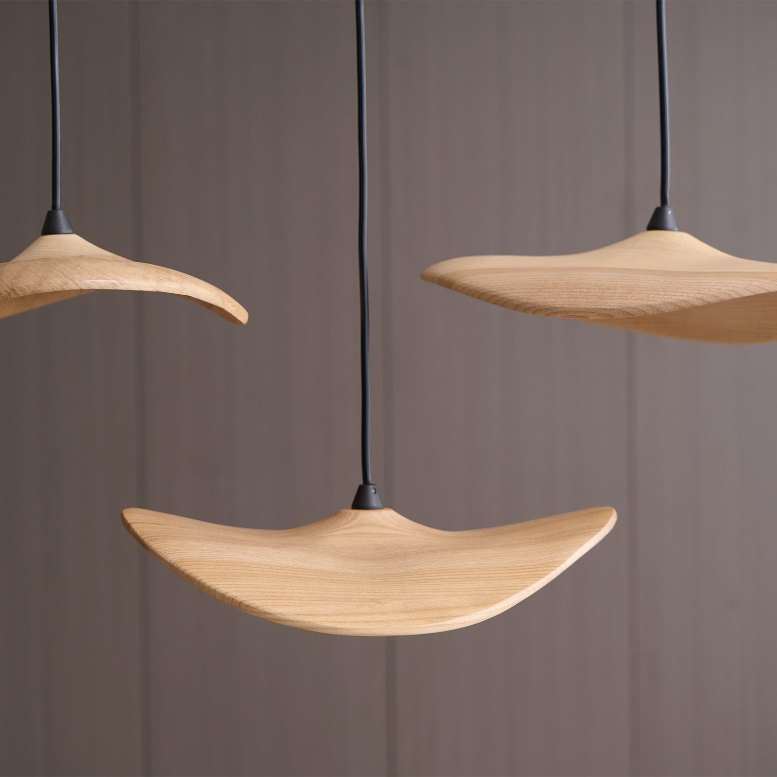 Abbott Modern Minimalist Empty Leaf Metal Wood Chandelier - Letslighting