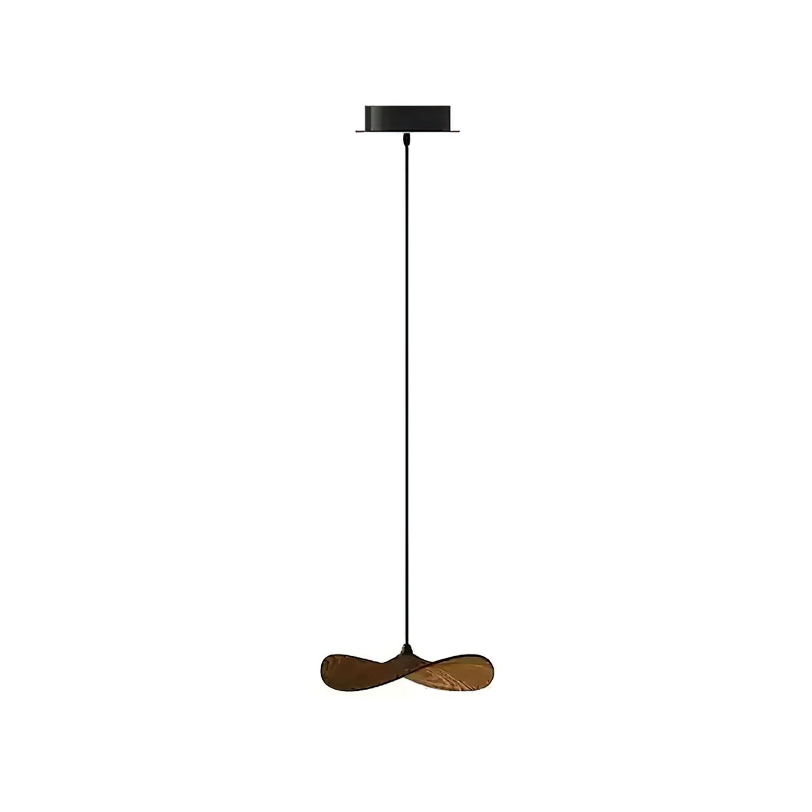 Abbott Modern Minimalist Empty Leaf Metal Wood Chandelier - Letslighting