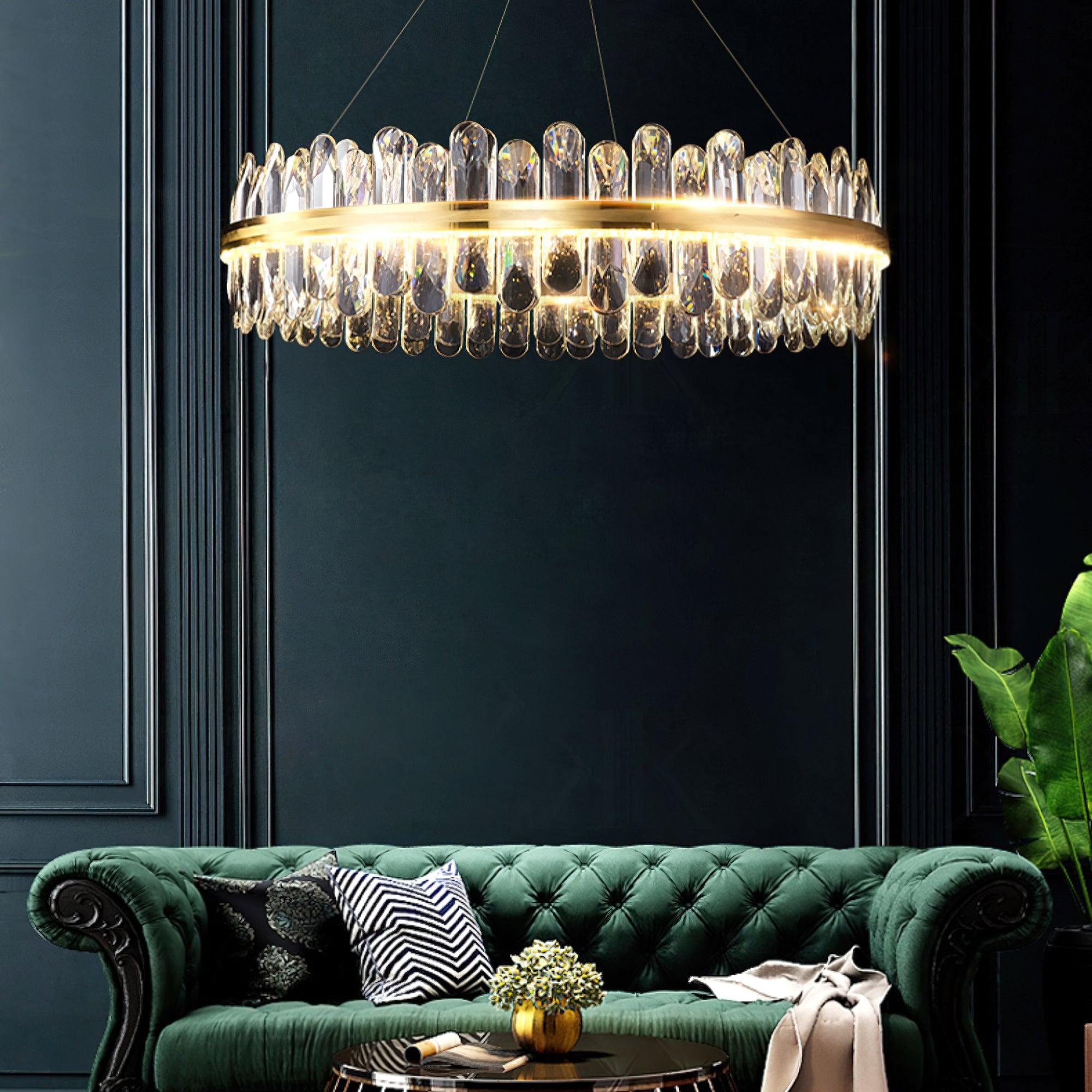 Lyvenisra Postmodern Luxury Crystal Metal Chandelier - Letslighting
