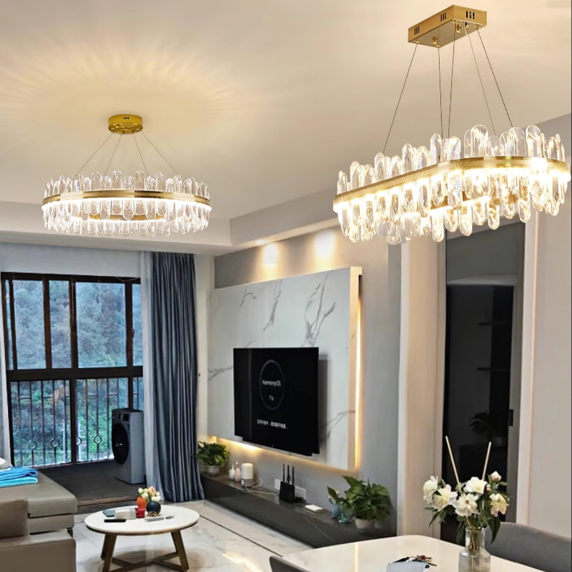 Lyvenisra Postmodern Luxury Crystal Metal Chandelier - Letslighting