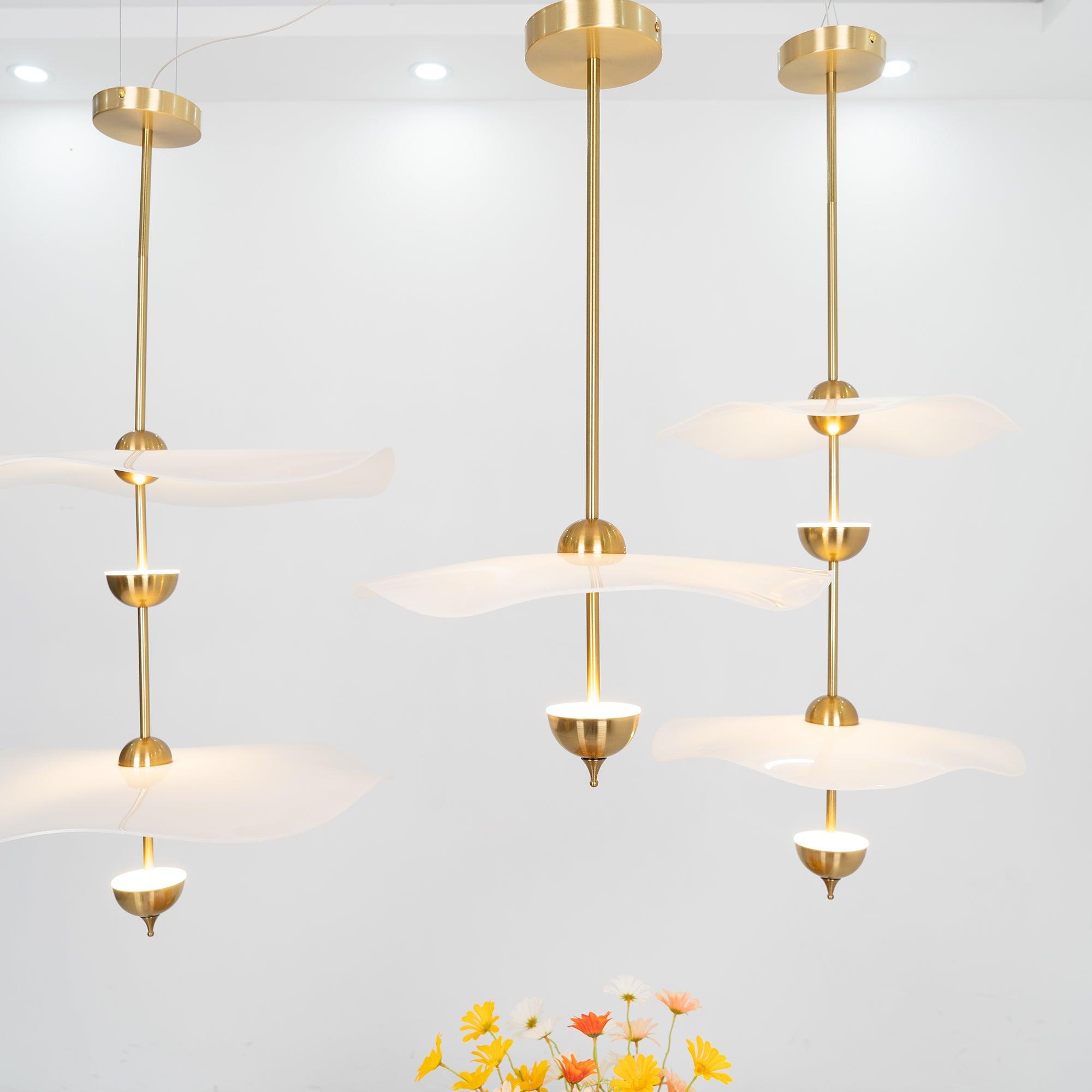 Envolee Double Biscuit Pendant Light - Letslighting