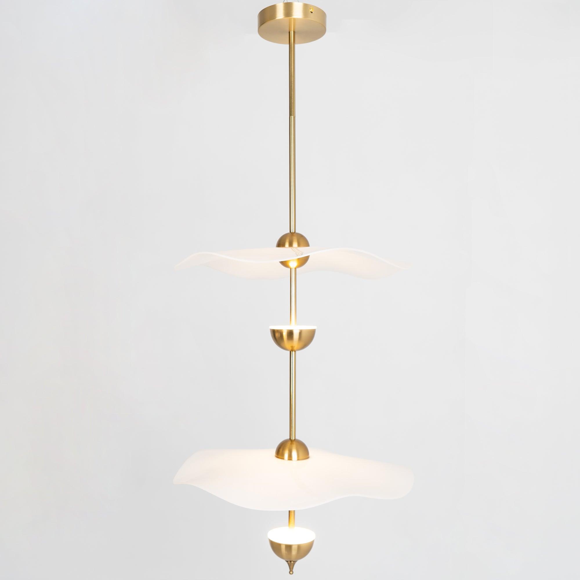 Envolee Double Biscuit Pendant Light - Letslighting