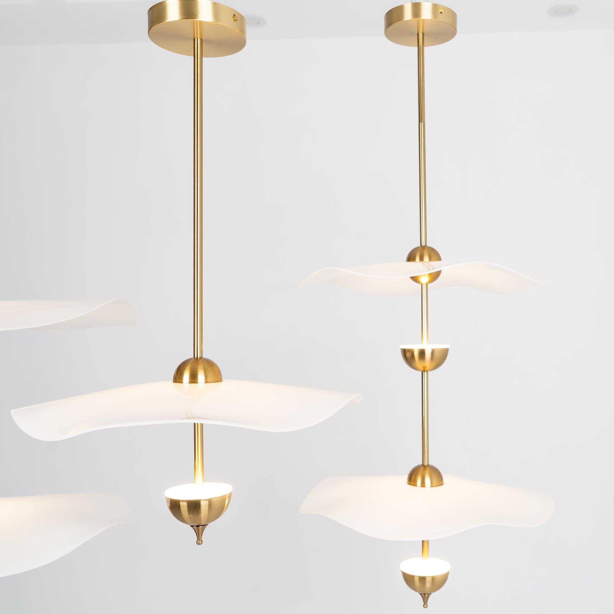 Envolee Double Biscuit Pendant Light - Letslighting