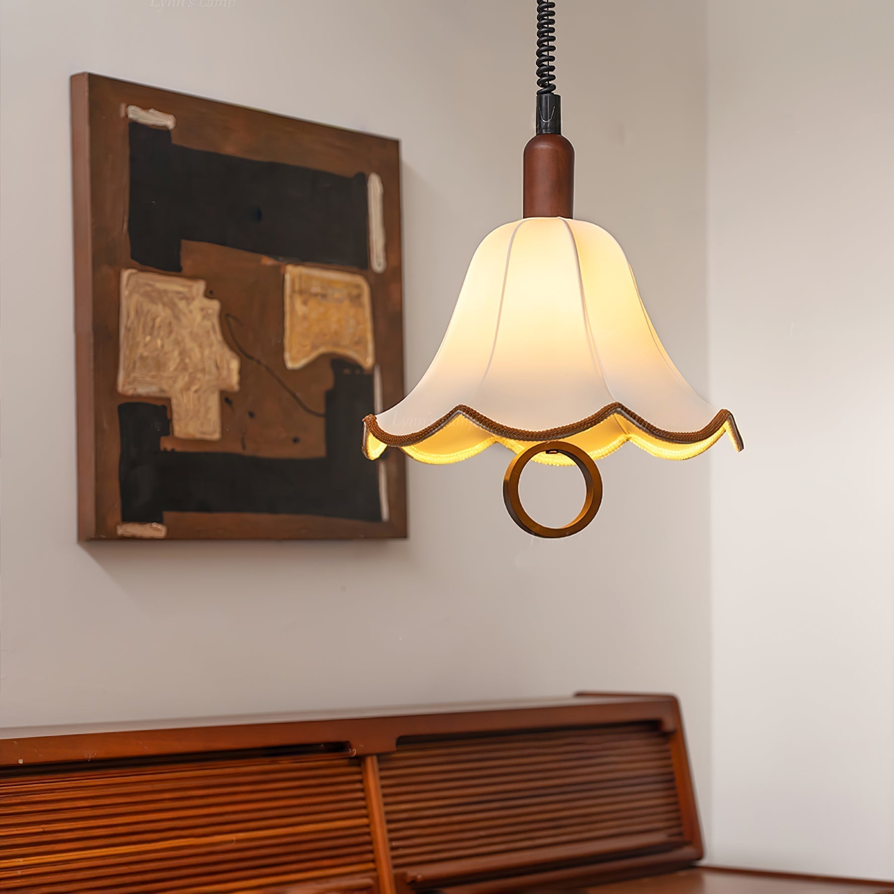 Eryn Fabric Pendant Light - Letslighting