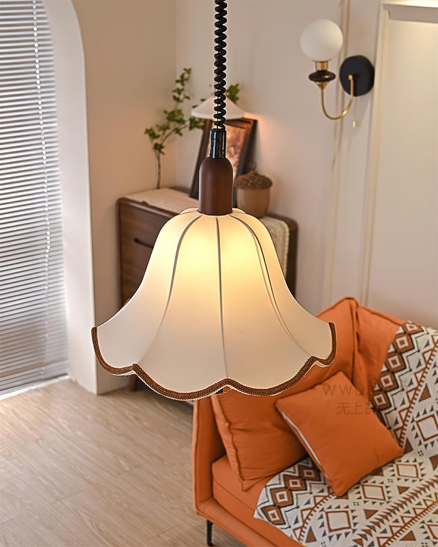 Eryn Fabric Pendant Light - Letslighting
