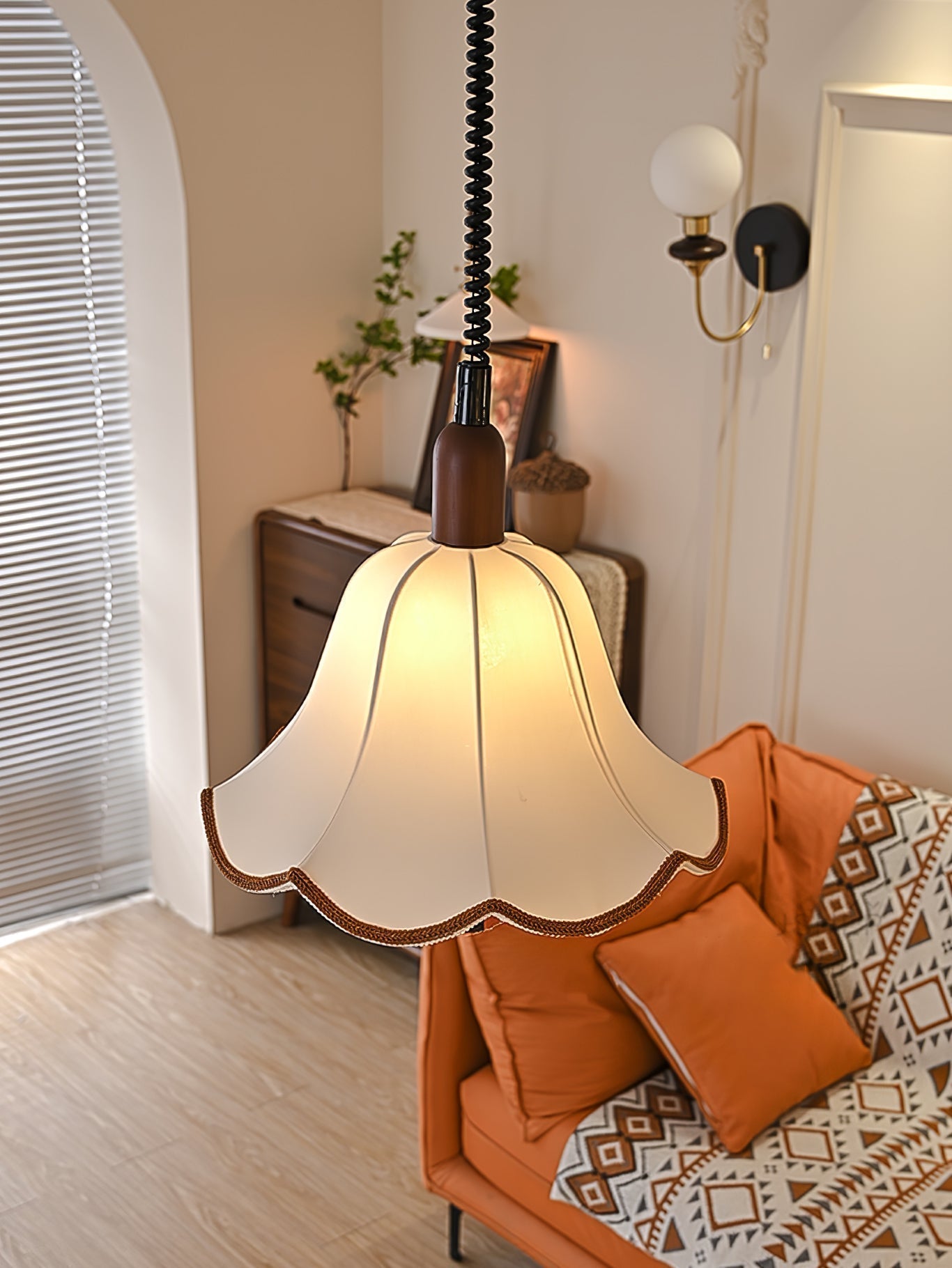 Eryn Fabric Pendant Light - Letslighting