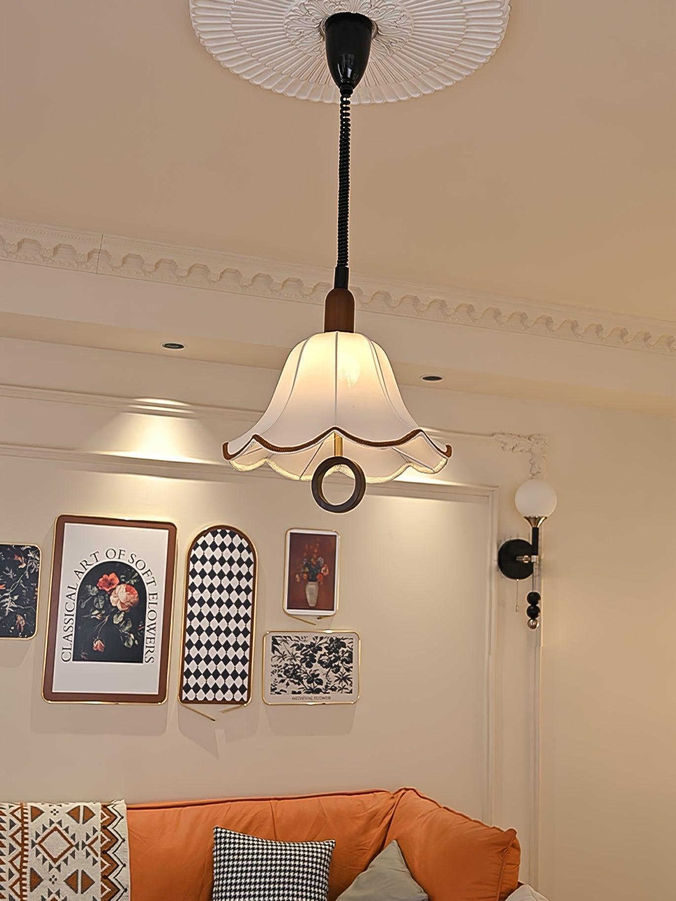 Eryn Fabric Pendant Light - Letslighting