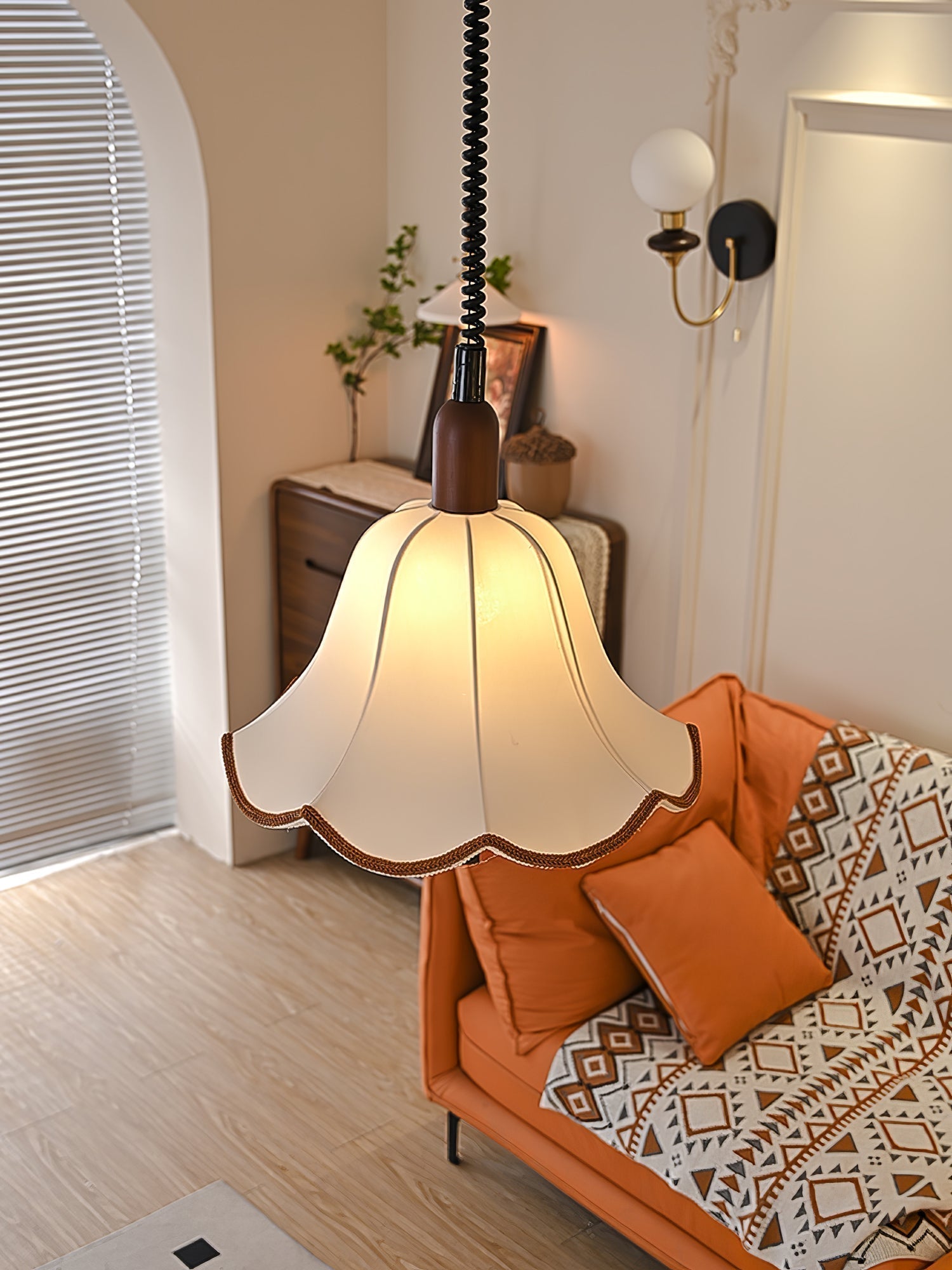 Eryn Fabric Pendant Light - Letslighting