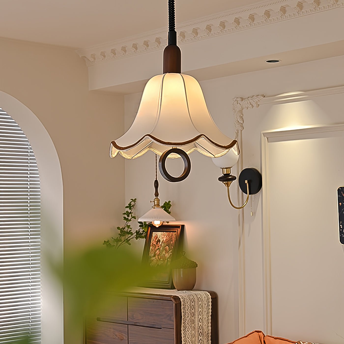 Eryn Fabric Pendant Light - Letslighting