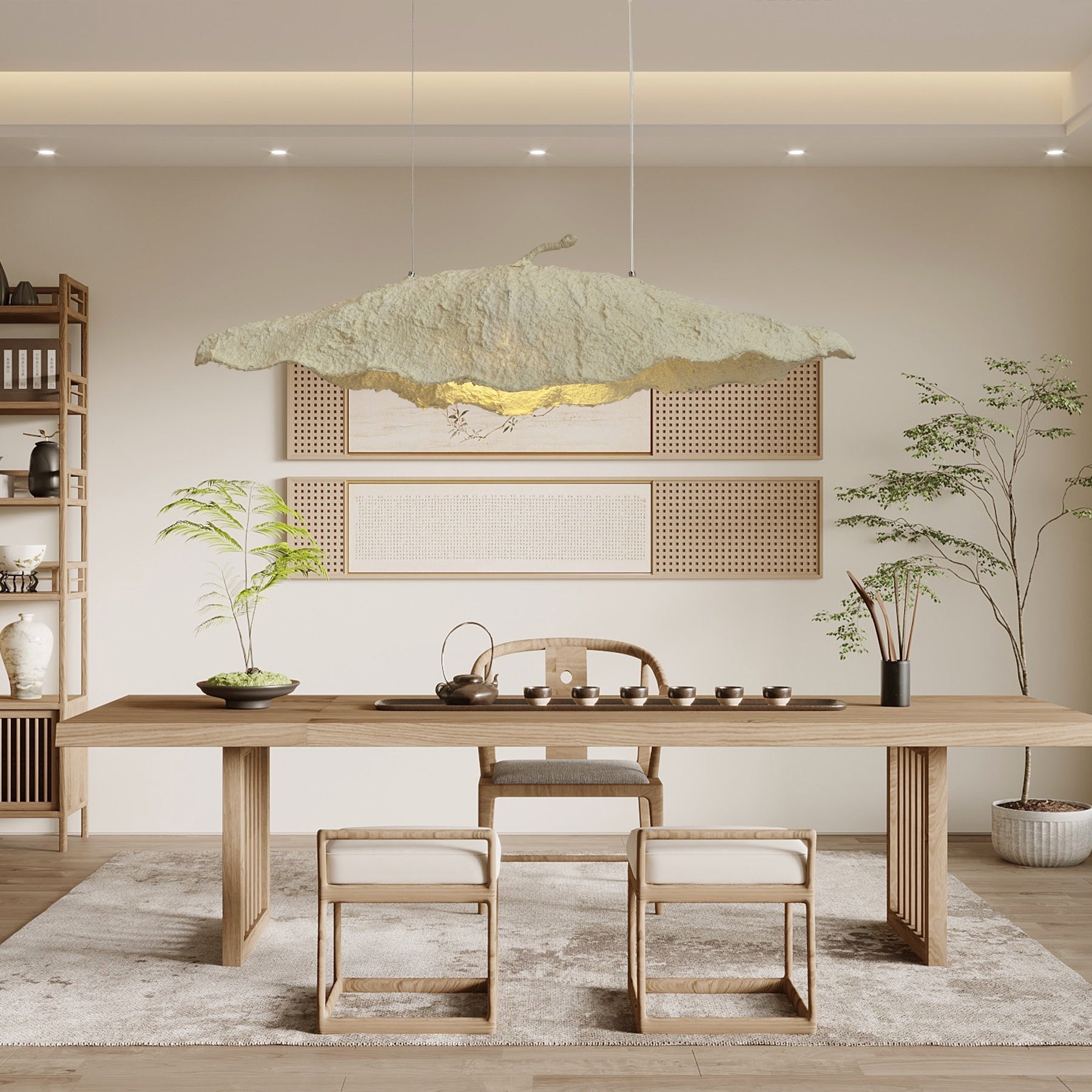 Altalis Artisanal Paper Pulp Pendant Light - Letslighting