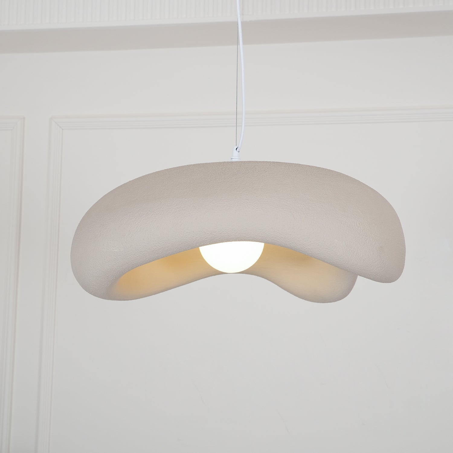 Avi Lámpara Colgante para Sala de Estar Estilo Wabi Sabi Natural
