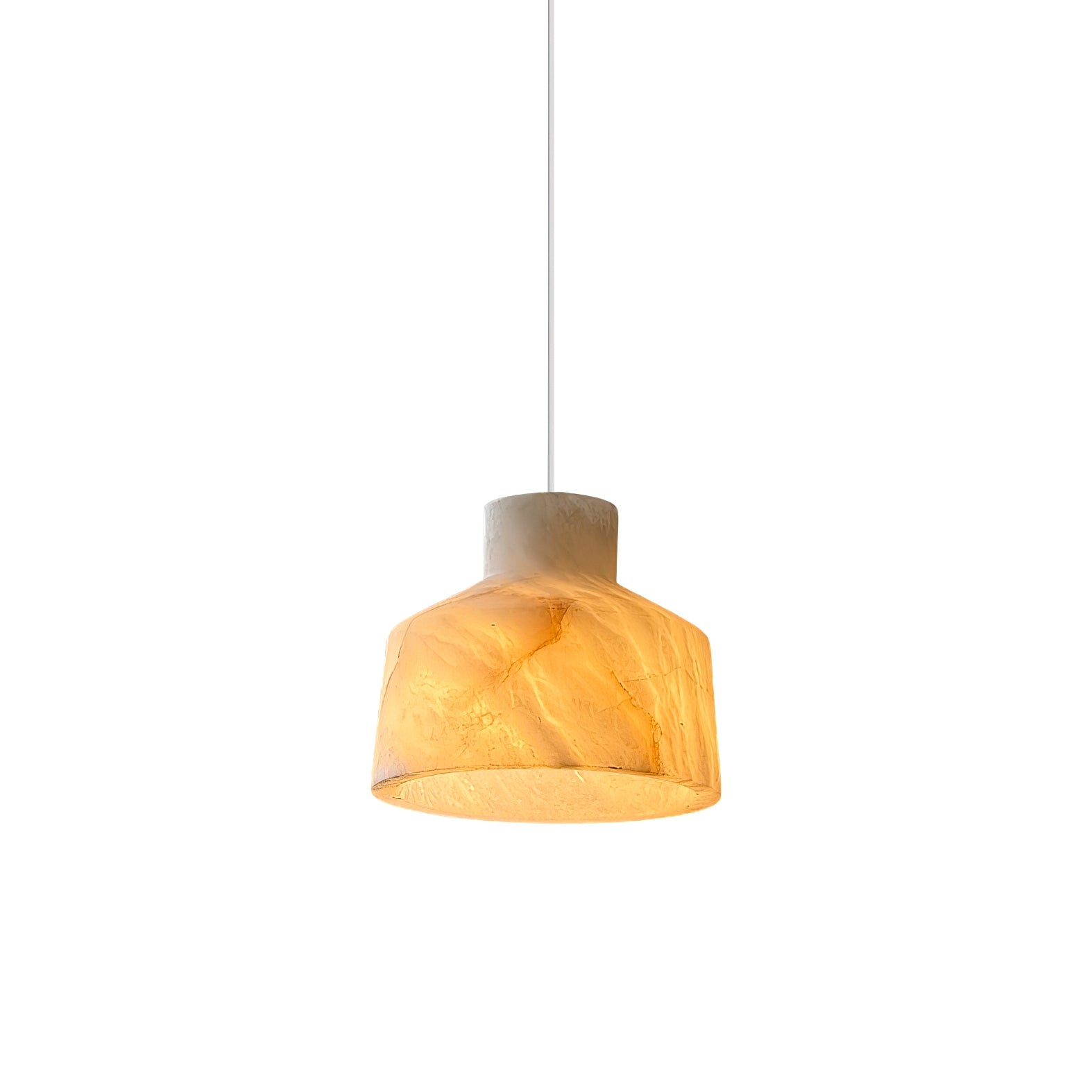 Aursore Modern Minimalist Alabaster Pendant Lamp - Lamp Copper