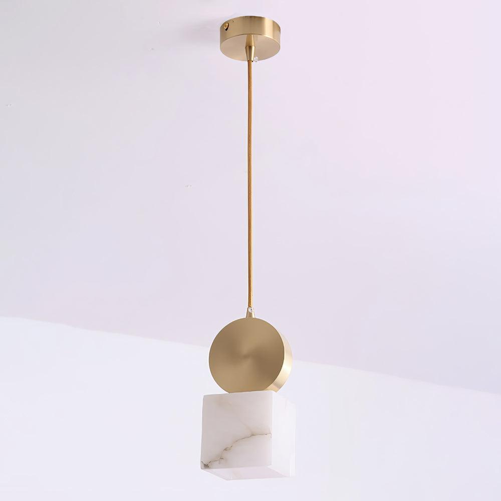 Lyrindis Cylinder Alabaster Pendant Light - Letslighting