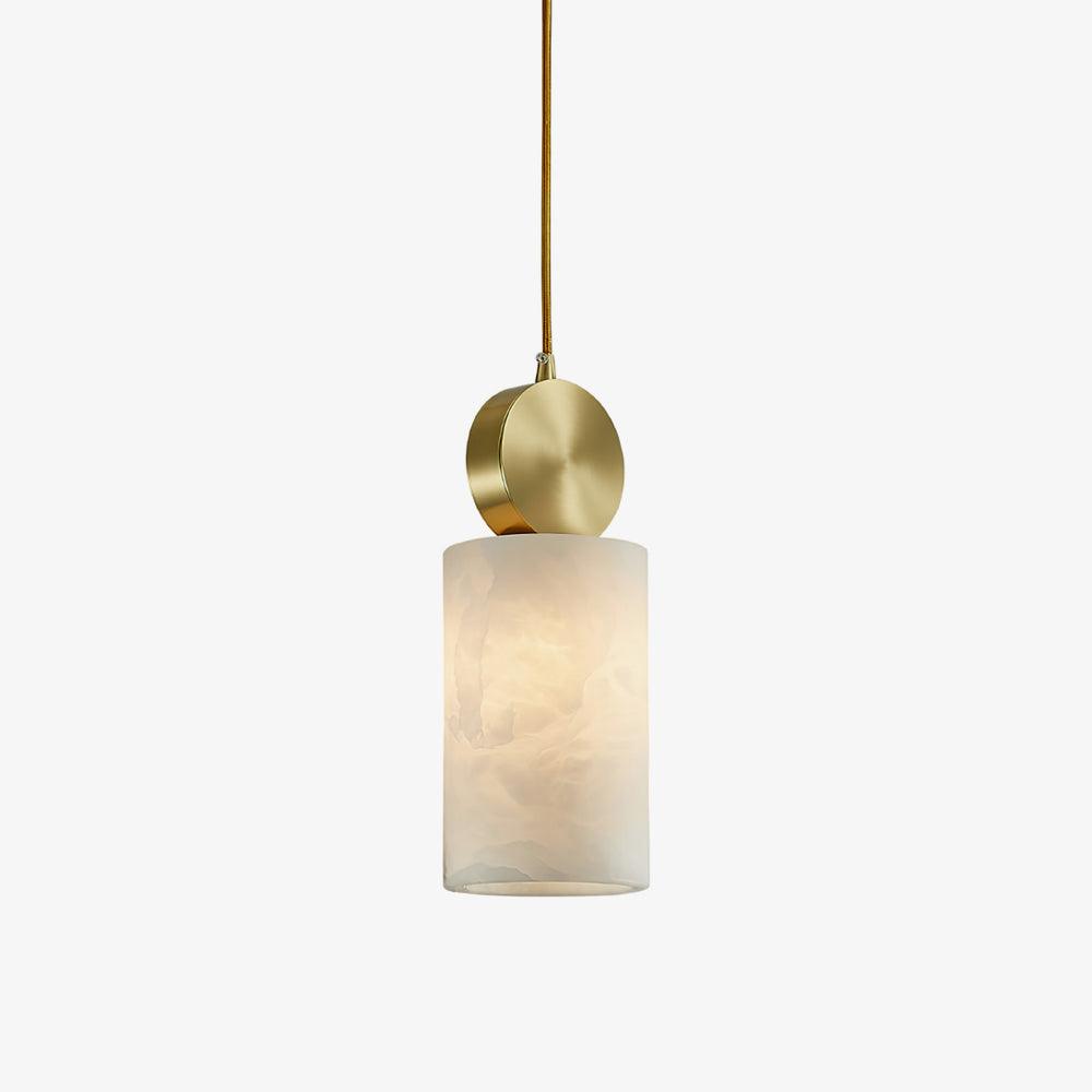 Lyrindis Cylinder Alabaster Pendant Light - Letslighting