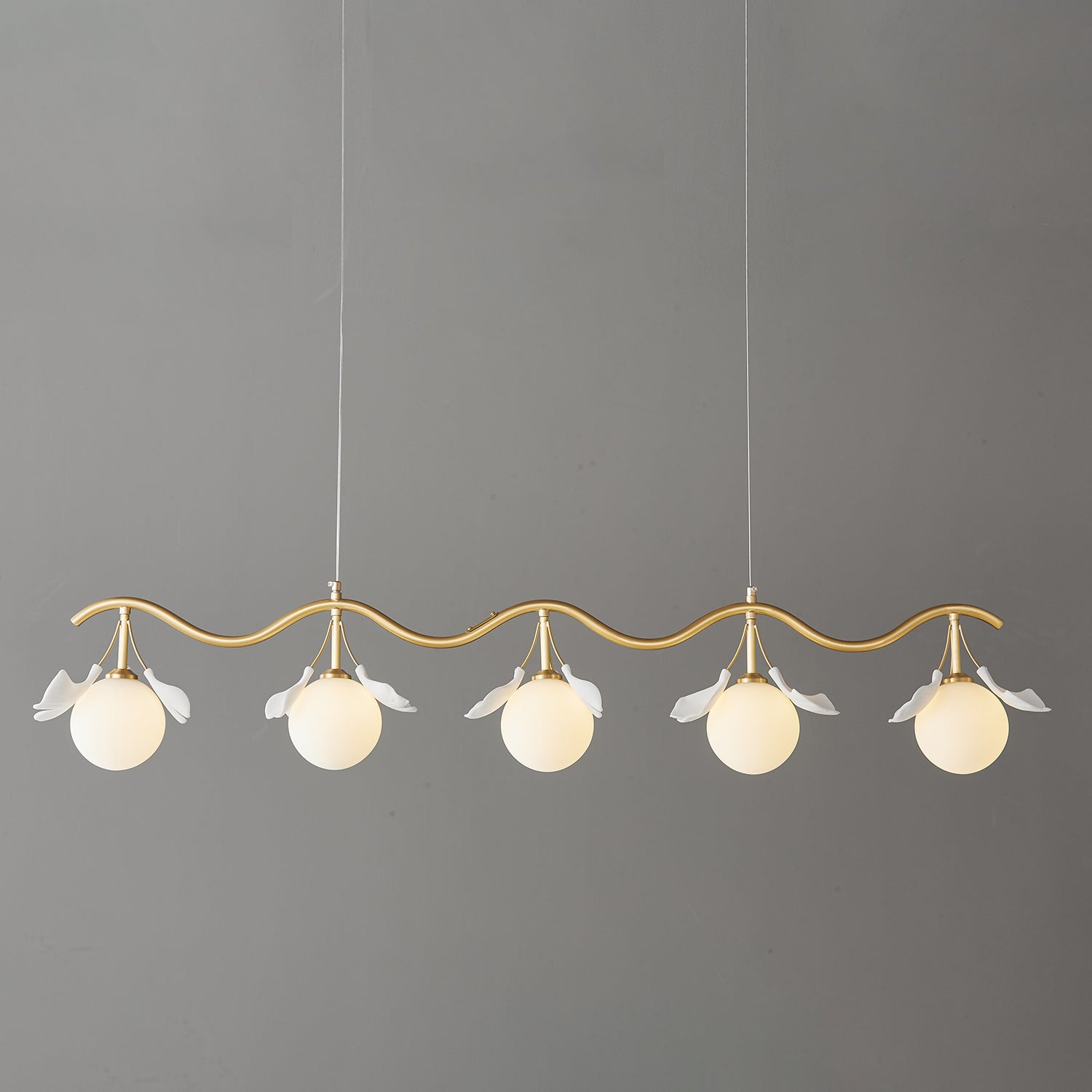 Evenielis Floral Brass Chandelier - Letslighting