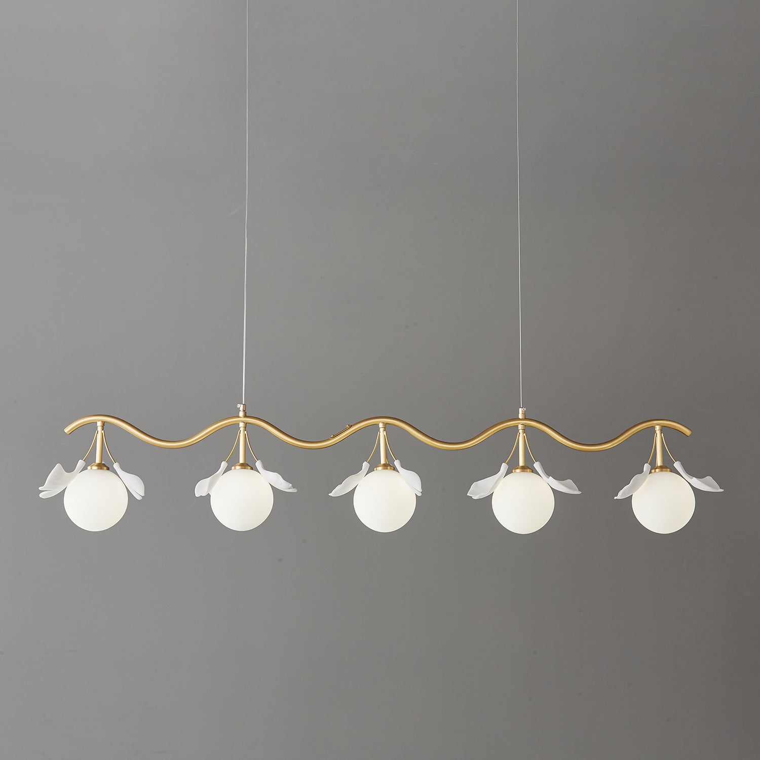 Evenielis Floral Brass Chandelier - Letslighting