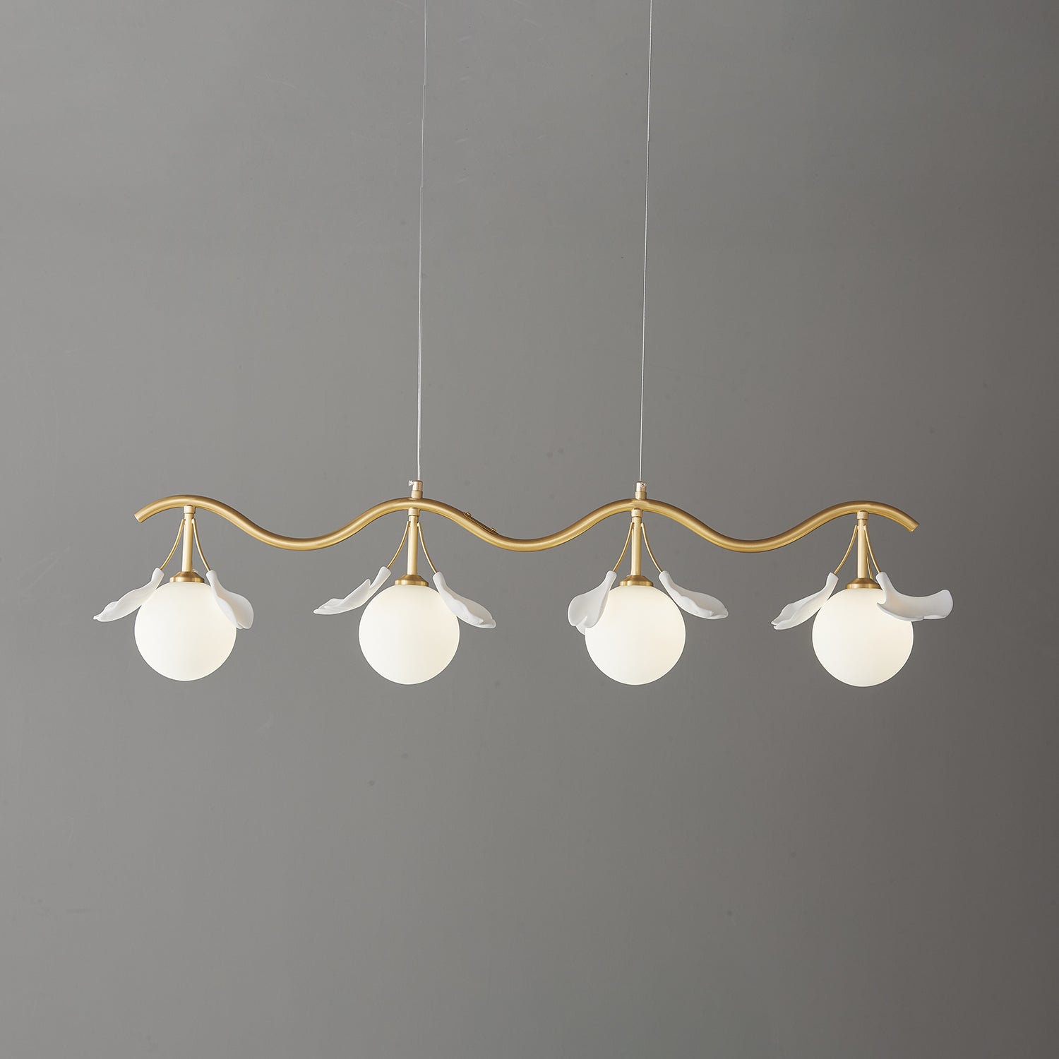 Evenielis Floral Brass Chandelier - Letslighting
