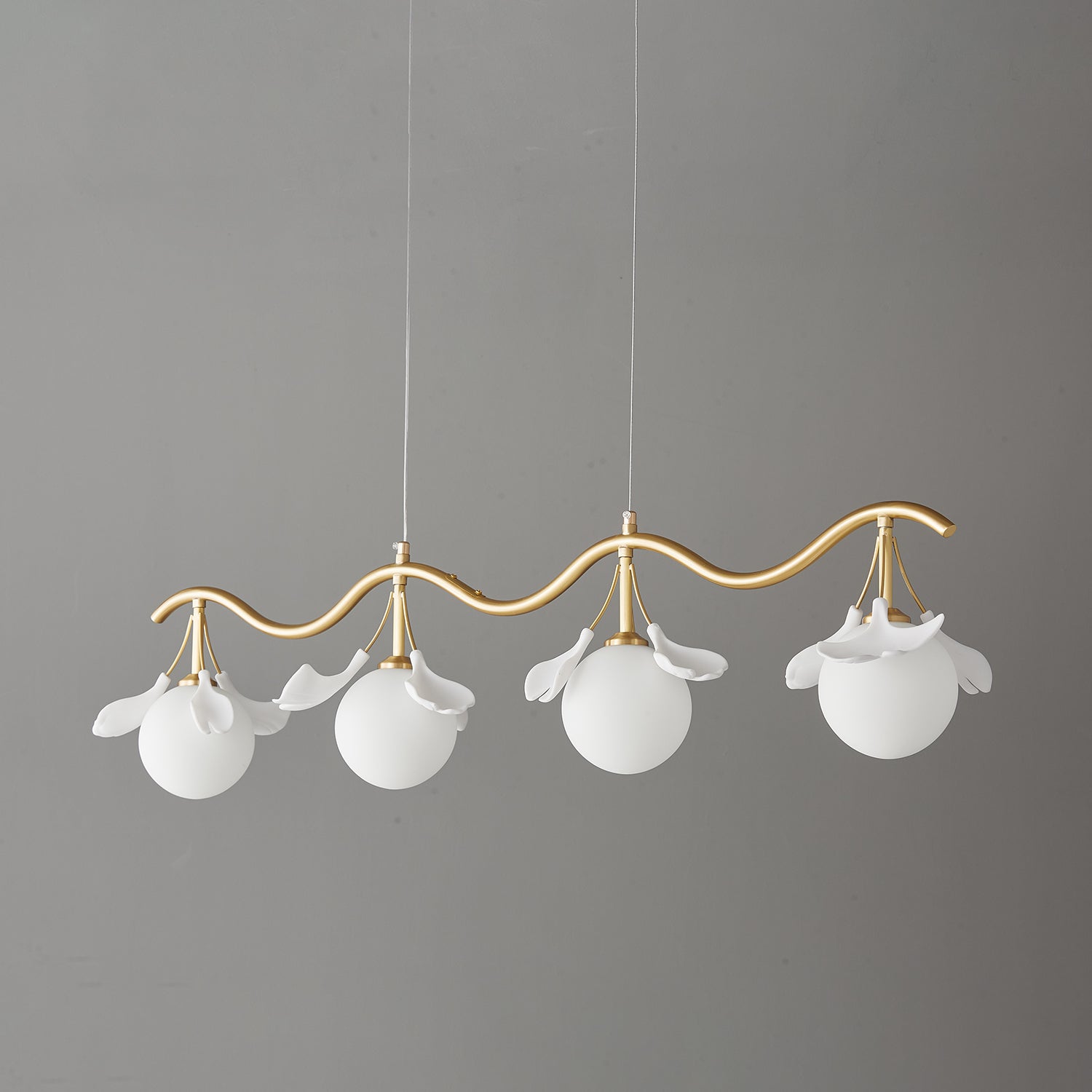Evenielis Floral Brass Chandelier - Letslighting