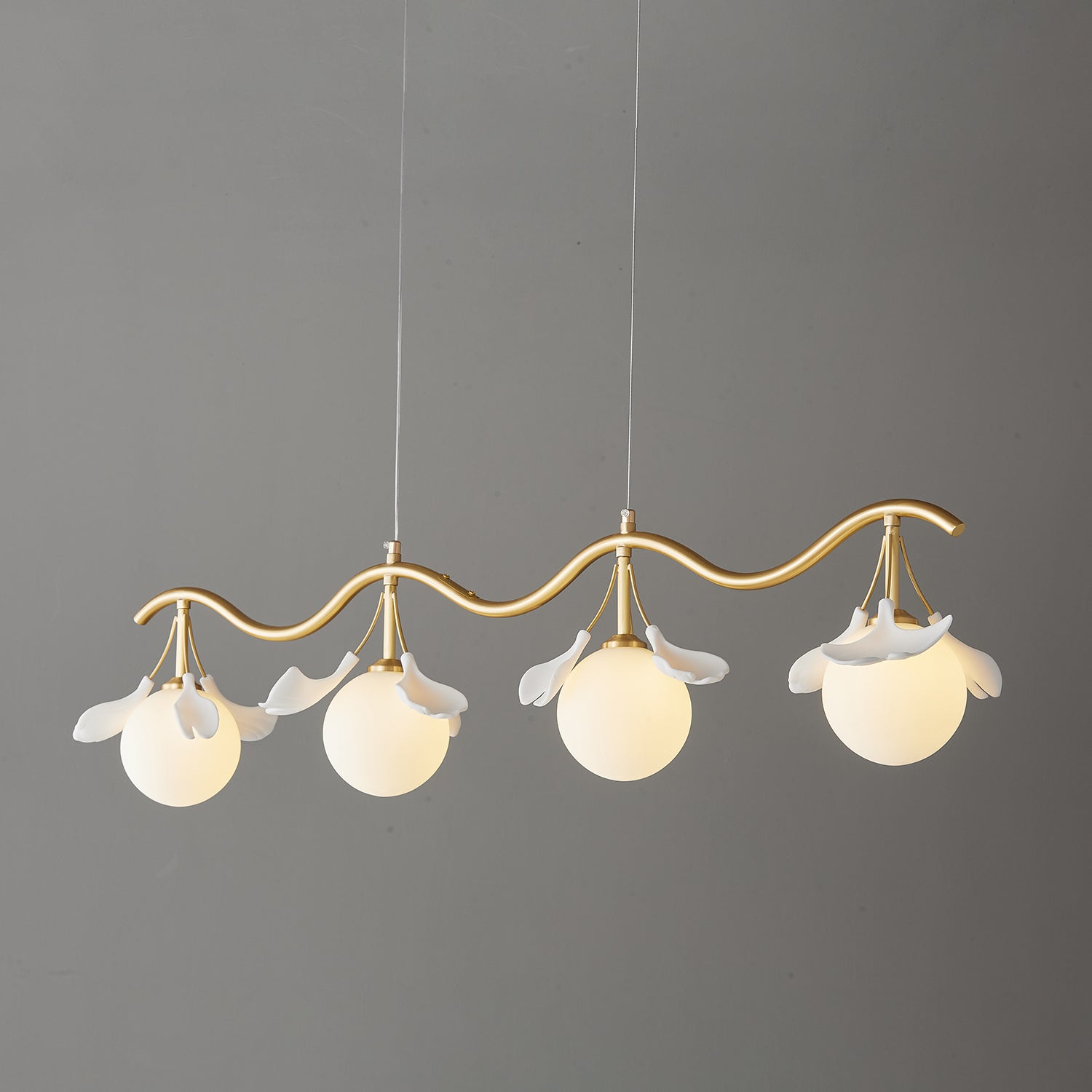 Evenielis Floral Brass Chandelier - Letslighting