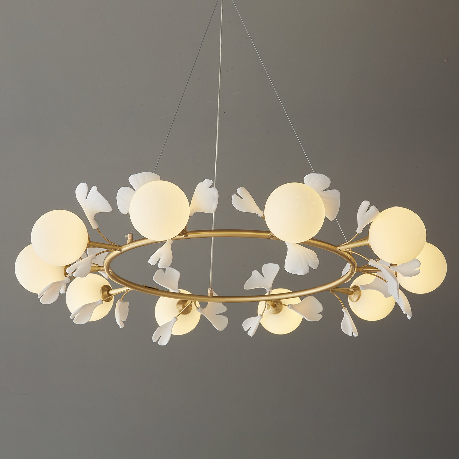 Evenielis Floral Brass Chandelier - Letslighting