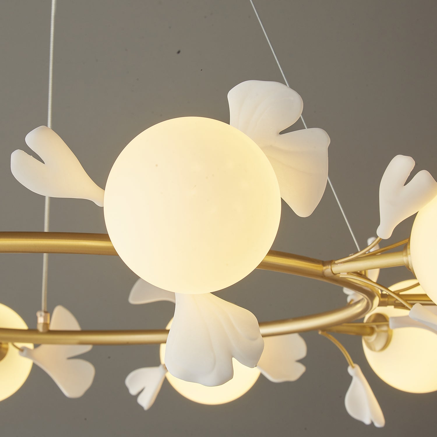 Evenielis Floral Brass Chandelier - Letslighting
