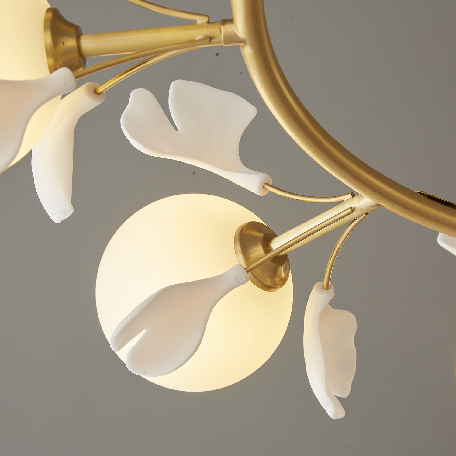 Evenielis Floral Brass Chandelier - Letslighting
