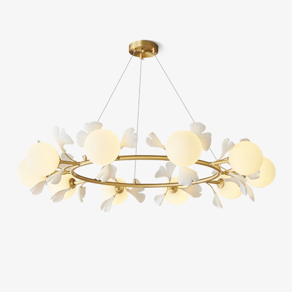 Evenielis Floral Brass Chandelier - Letslighting