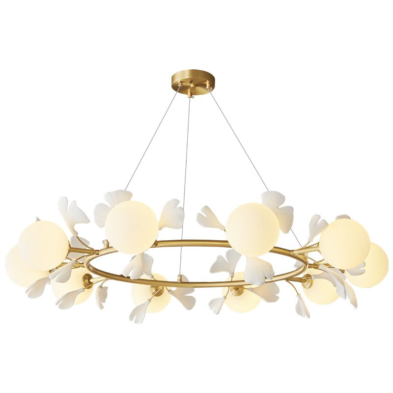 Evenielis Floral Brass Chandelier - Letslighting