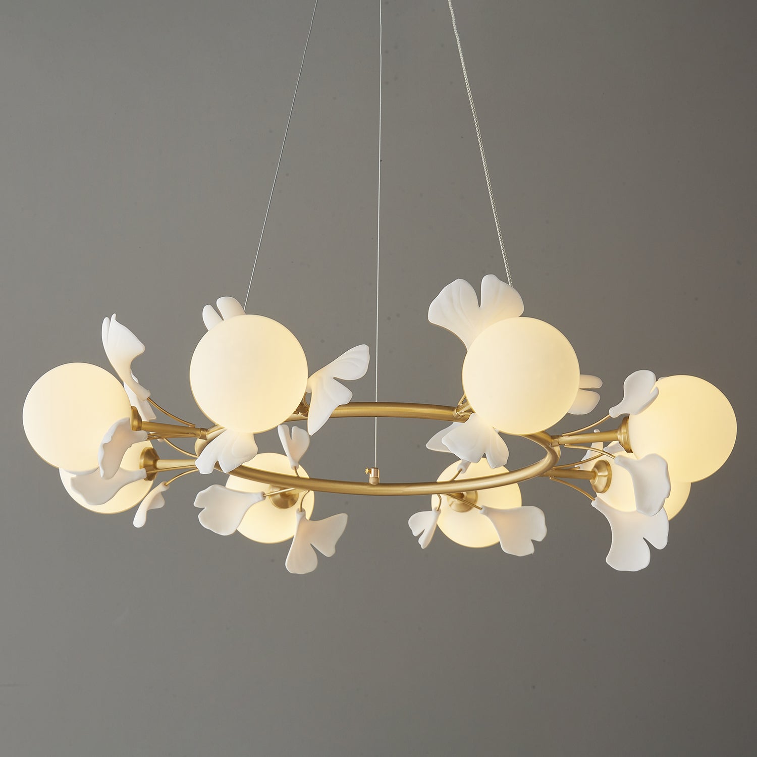 Evenielis Floral Brass Chandelier - Letslighting