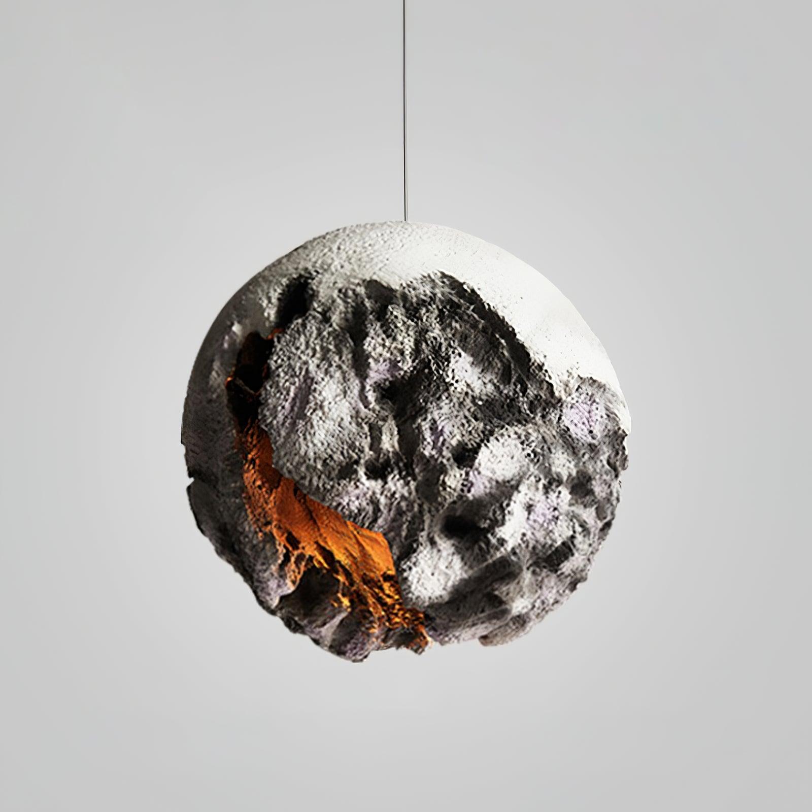 Ilphaara Irregular Planet Metal Plastic Pendant Lamp - Letslighting