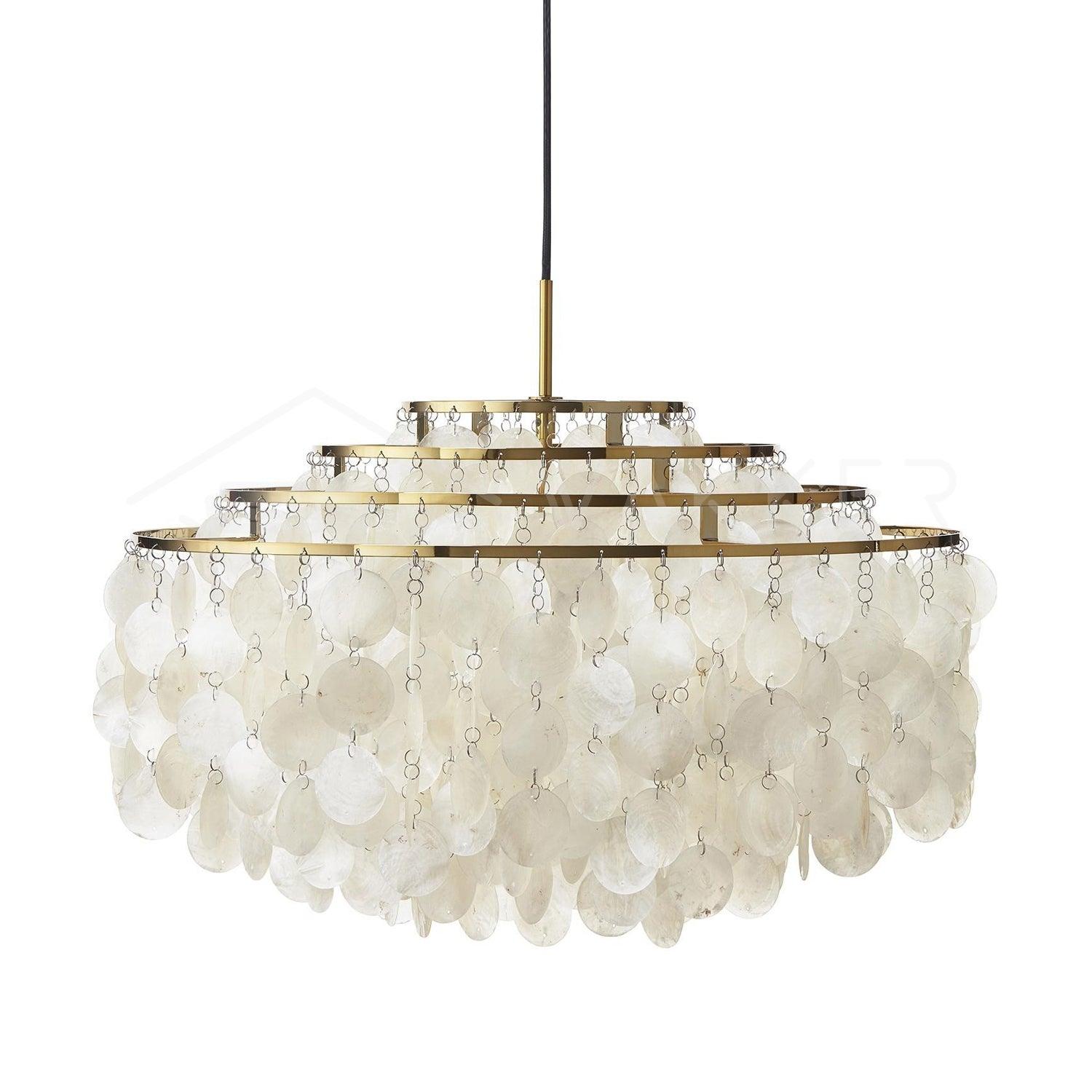 Round Shell Chandelier - Letslighting